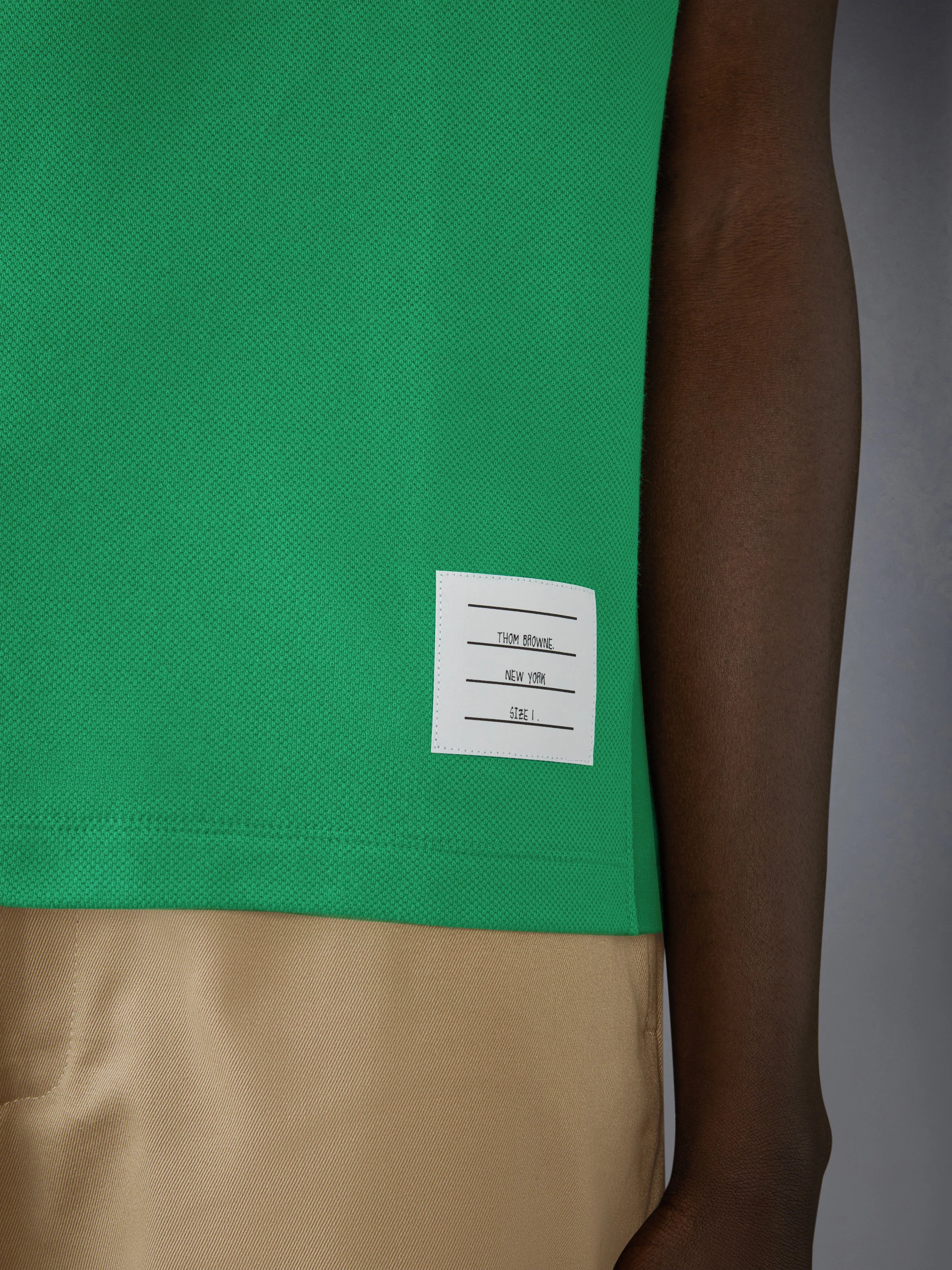 CLASSIC PIQUE 4-BAR TEE sold by Thom Browne product image thumbnail 4