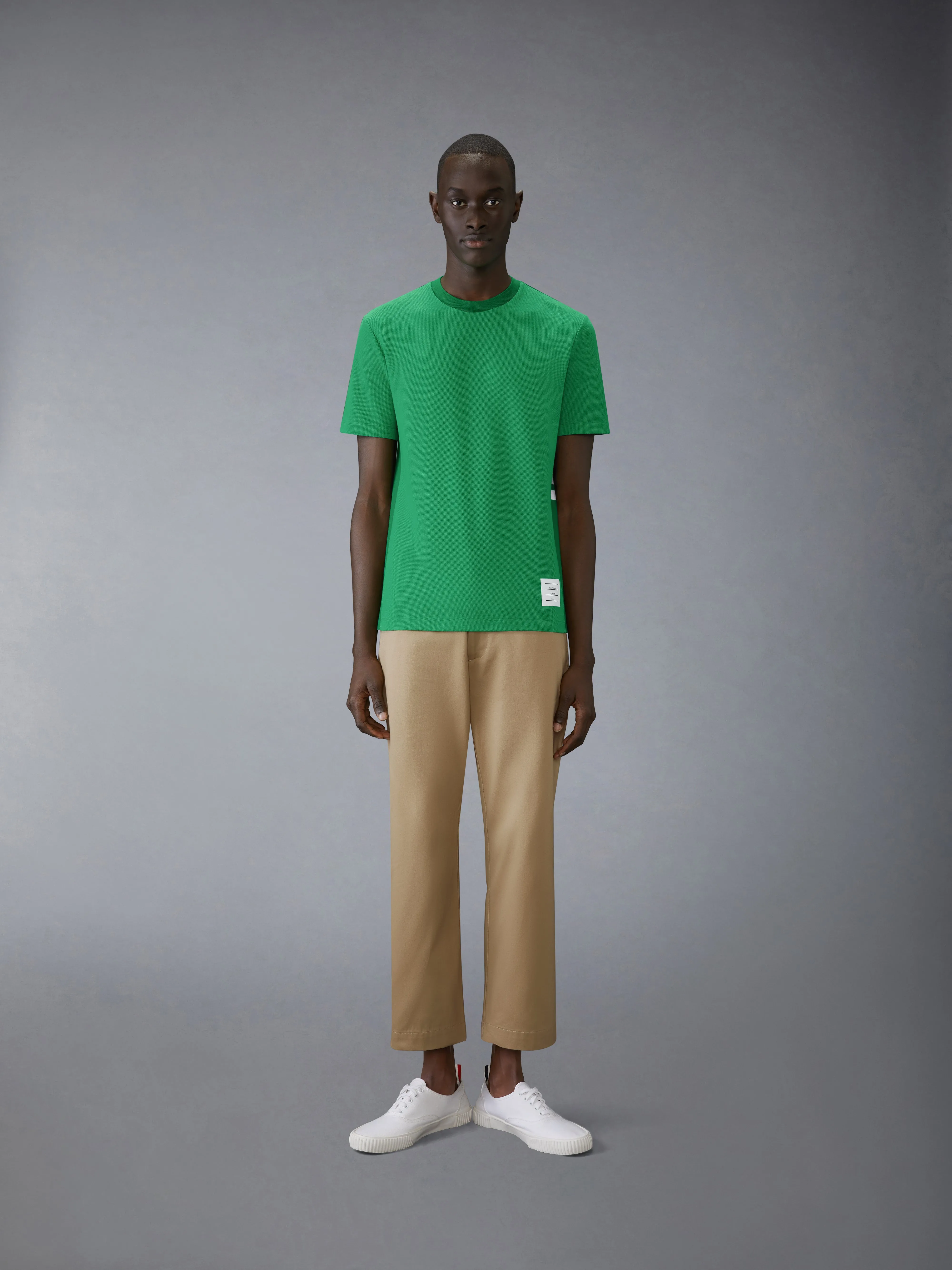 CLASSIC PIQUE 4-BAR TEE sold by Thom Browne product image thumbnail 3