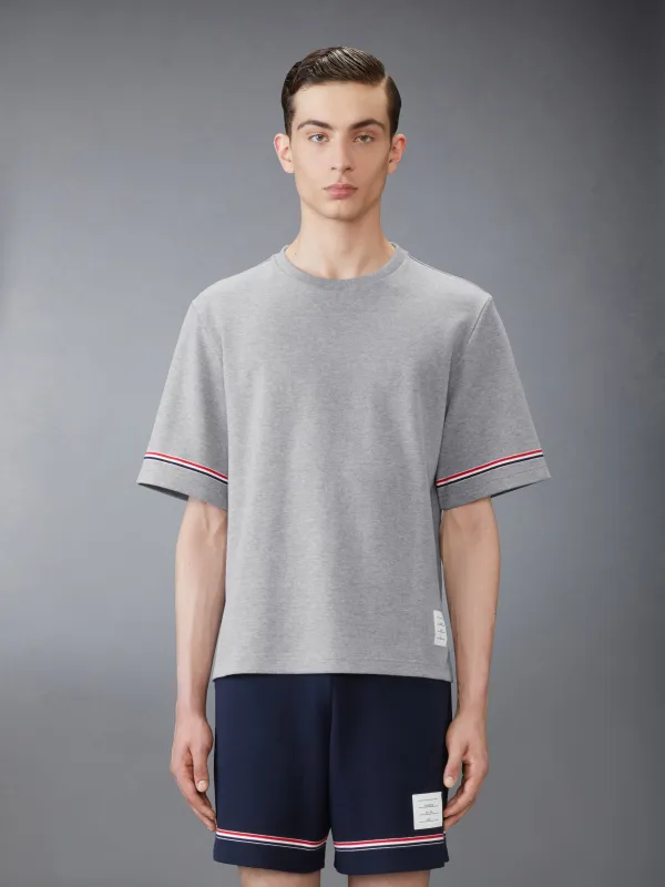 COTTON RUGBY SHORT SLEEVE TEE sold by Thom Browne