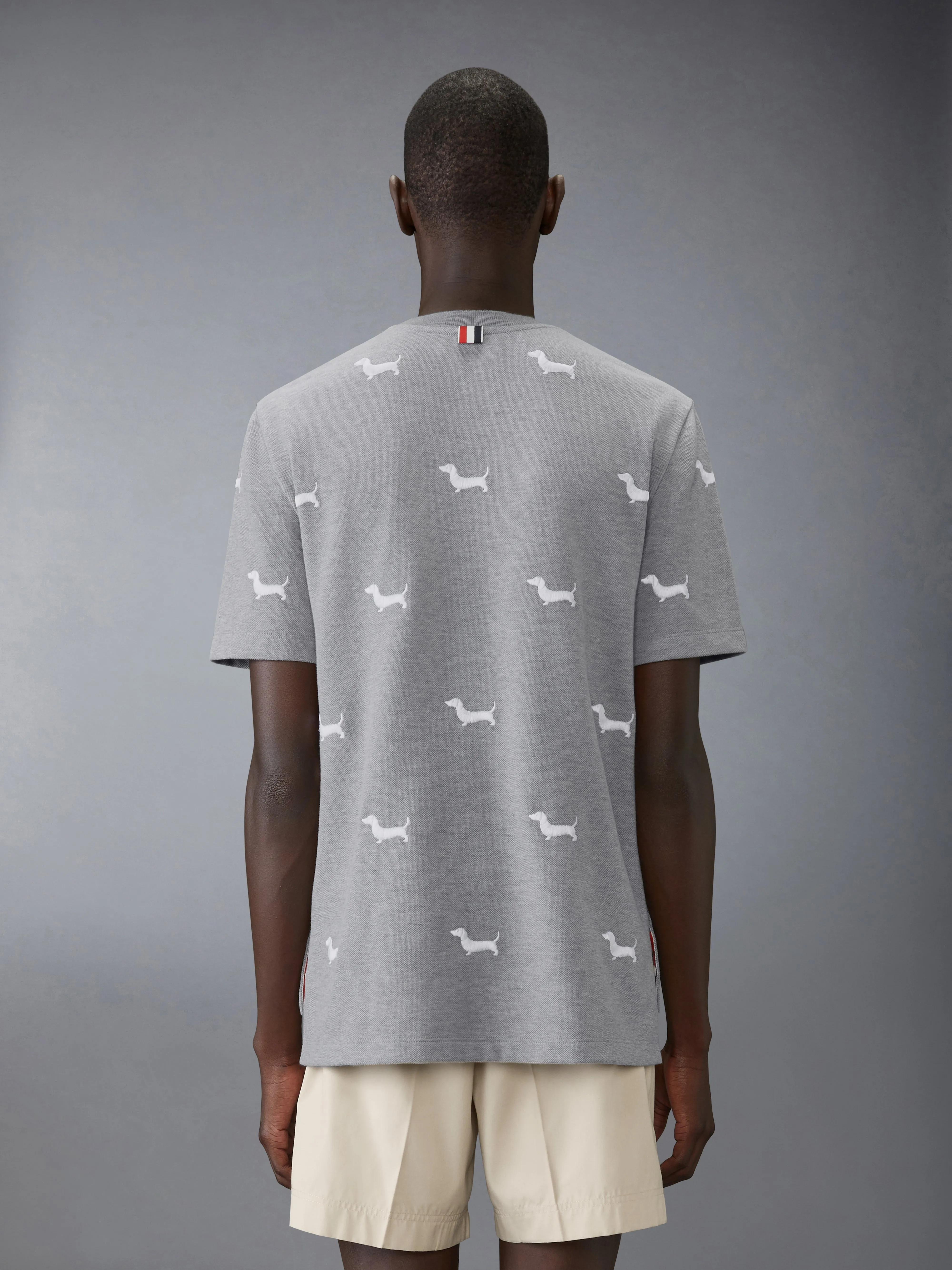 CLASSIC PIQUE HECTOR SHORT SLEEVE TEE sold by Thom Browne product image thumbnail 2