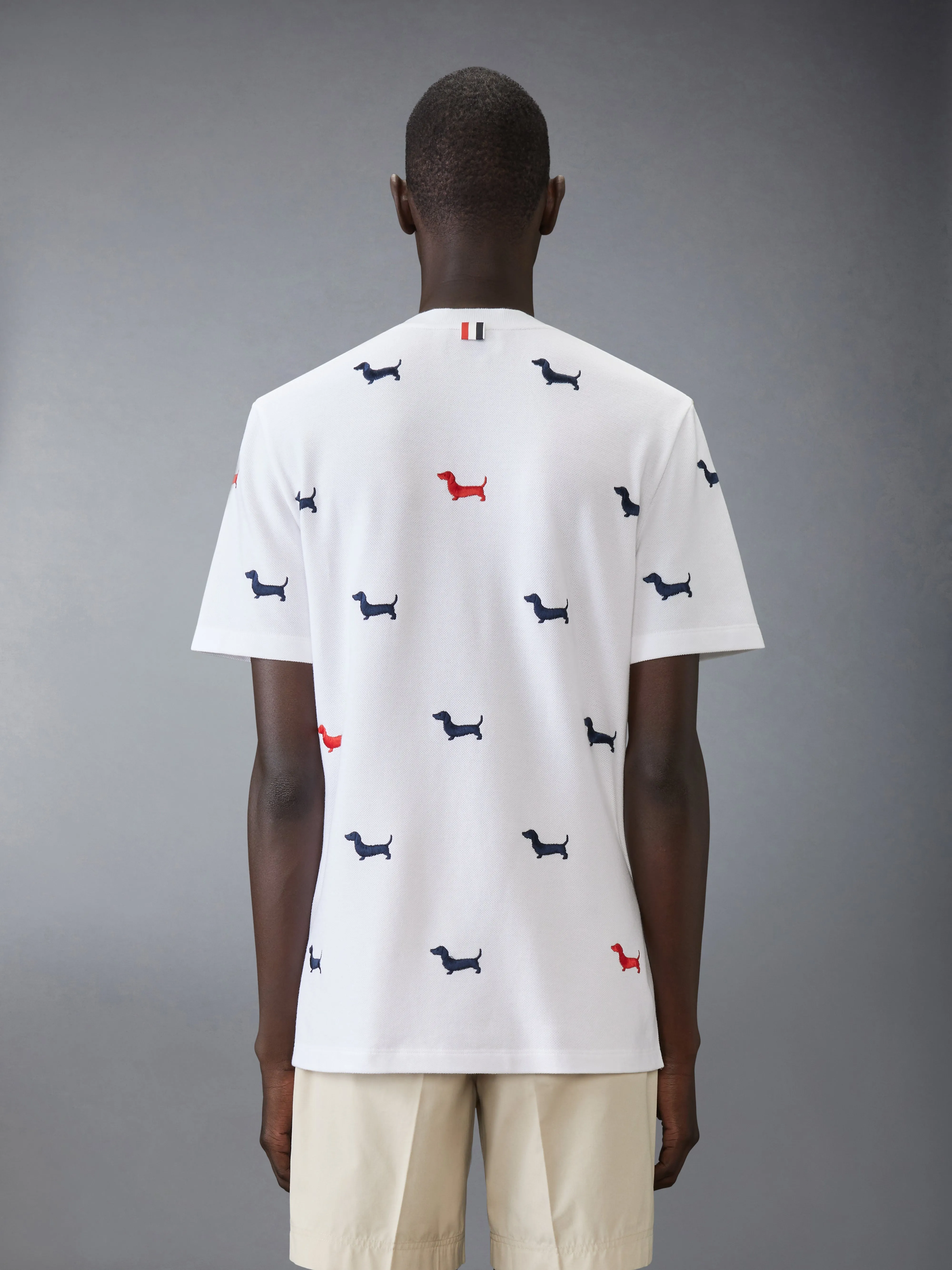 CLASSIC PIQUE HECTOR SHORT SLEEVE TEE sold by Thom Browne product image thumbnail 2