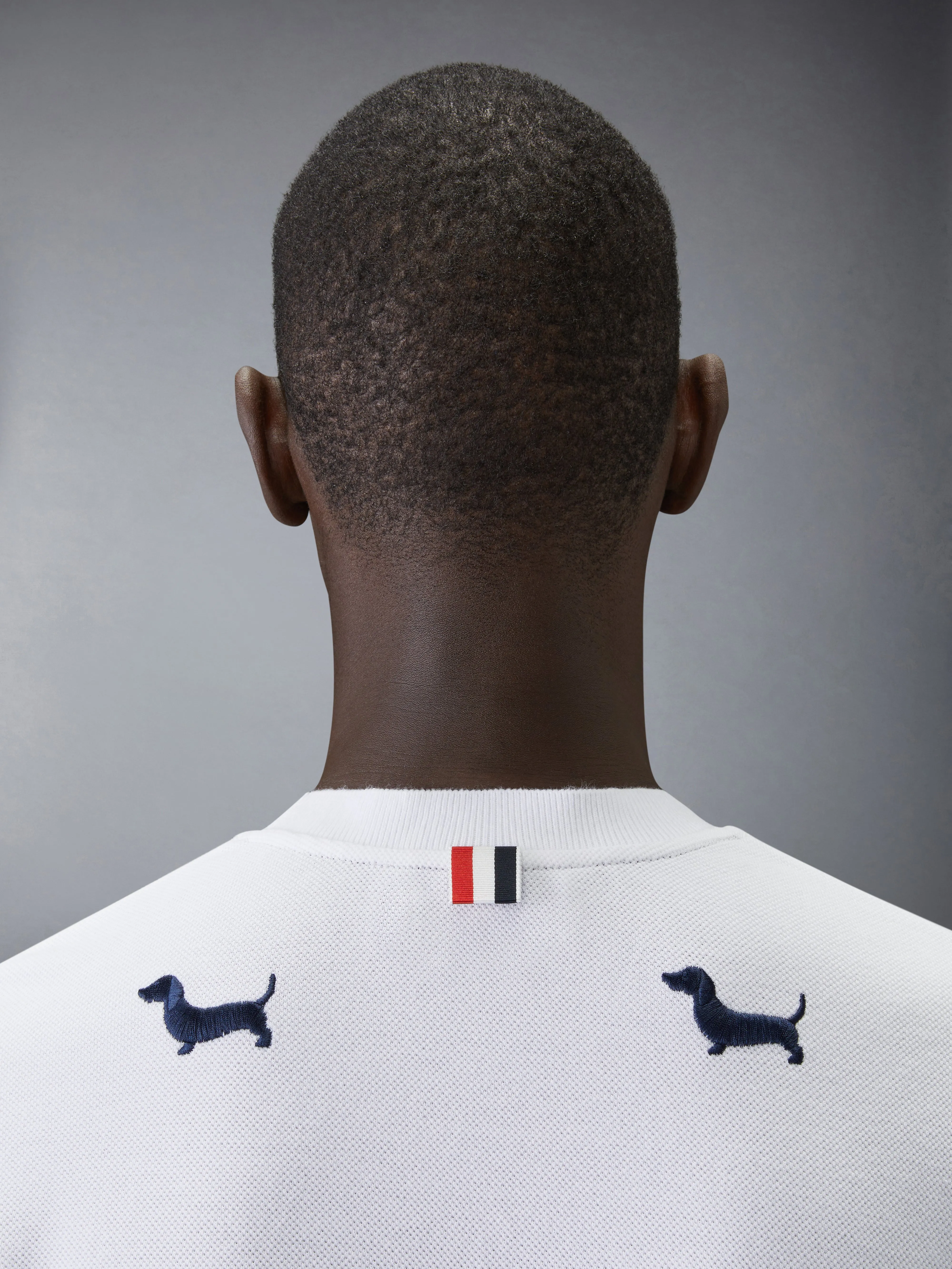 CLASSIC PIQUE HECTOR SHORT SLEEVE TEE sold by Thom Browne product image thumbnail 5