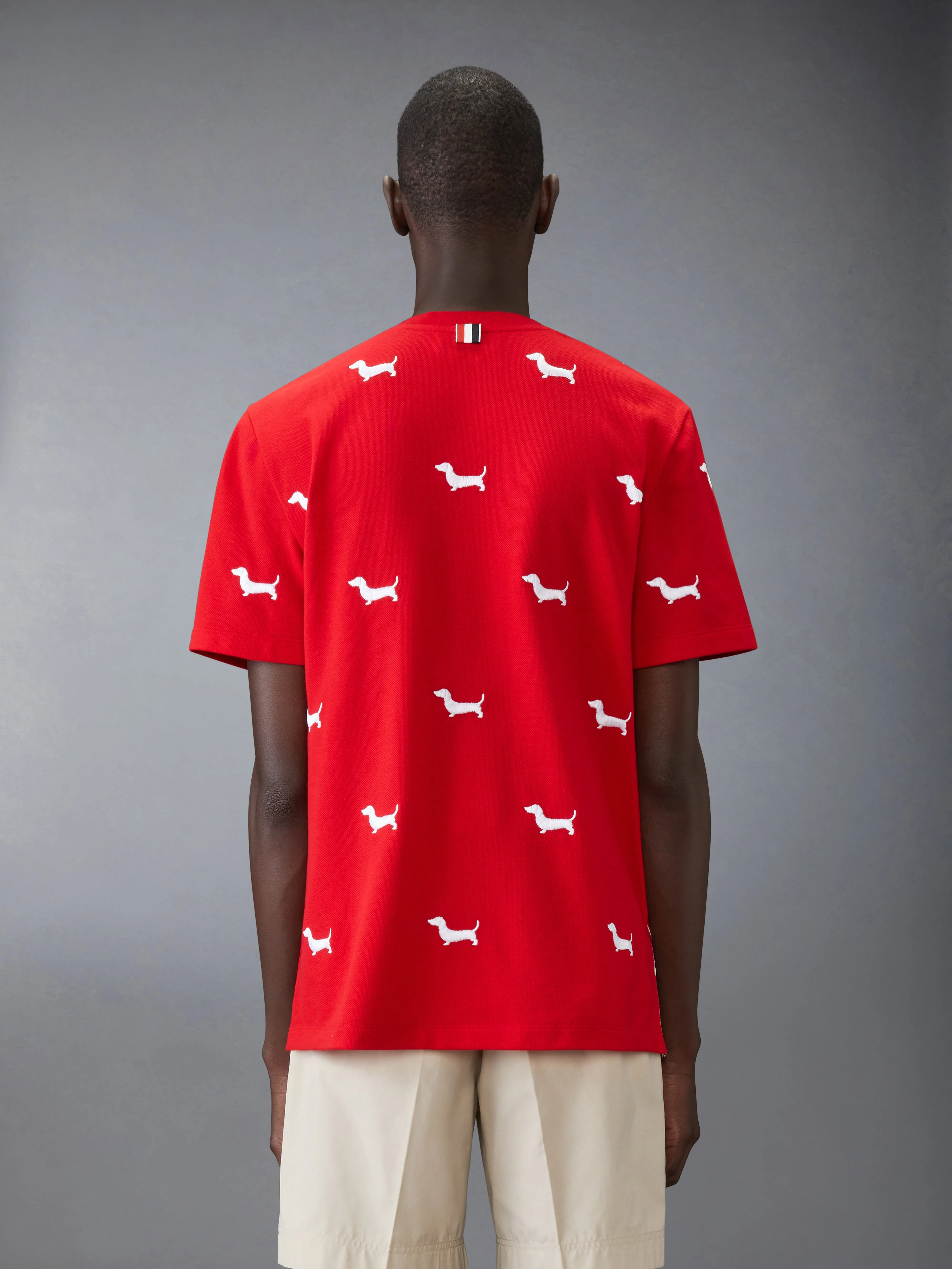 CLASSIC PIQUE HECTOR SHORT SLEEVE TEE sold by Thom Browne product image thumbnail 2