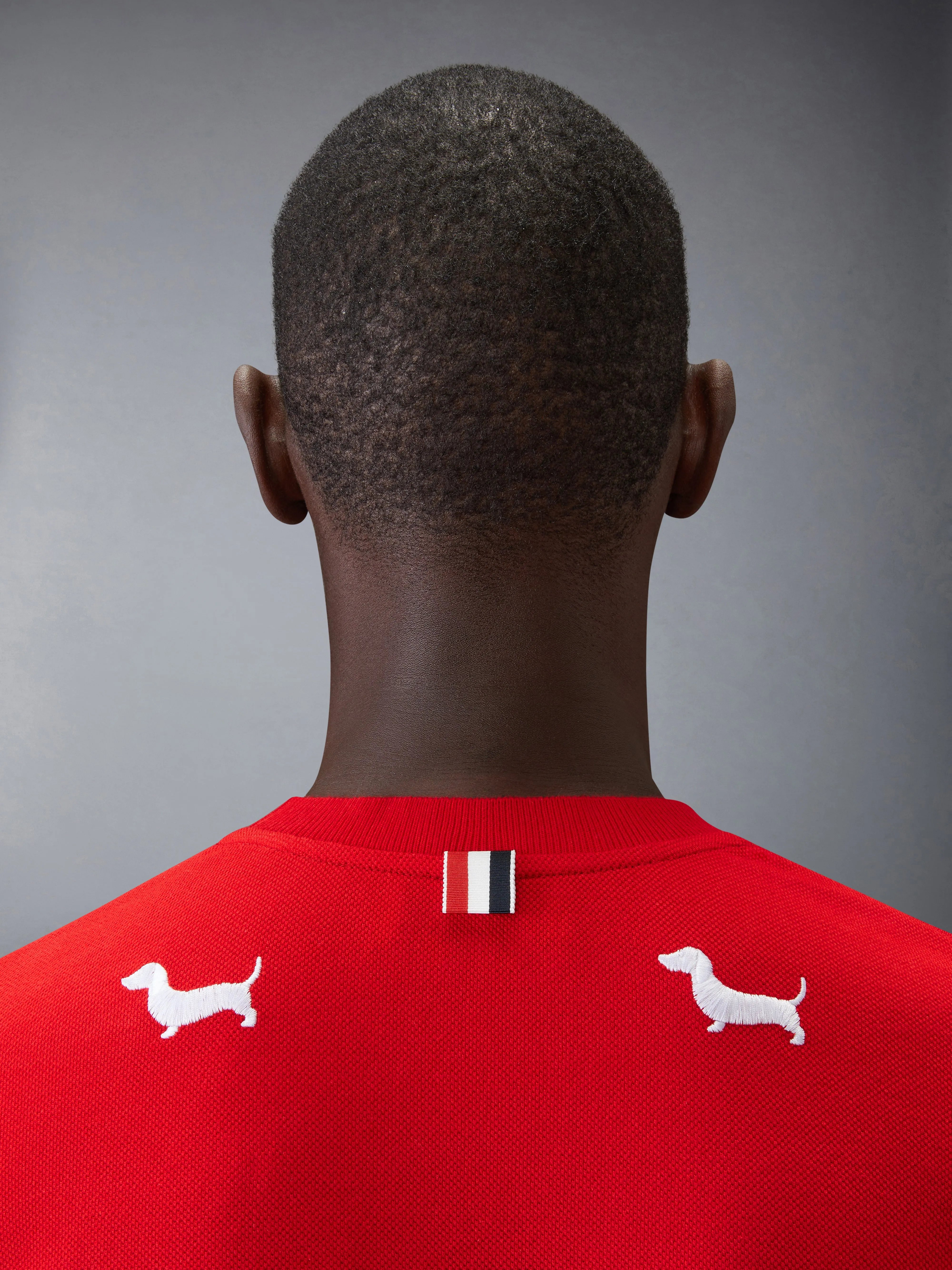 CLASSIC PIQUE HECTOR SHORT SLEEVE TEE sold by Thom Browne product image thumbnail 5