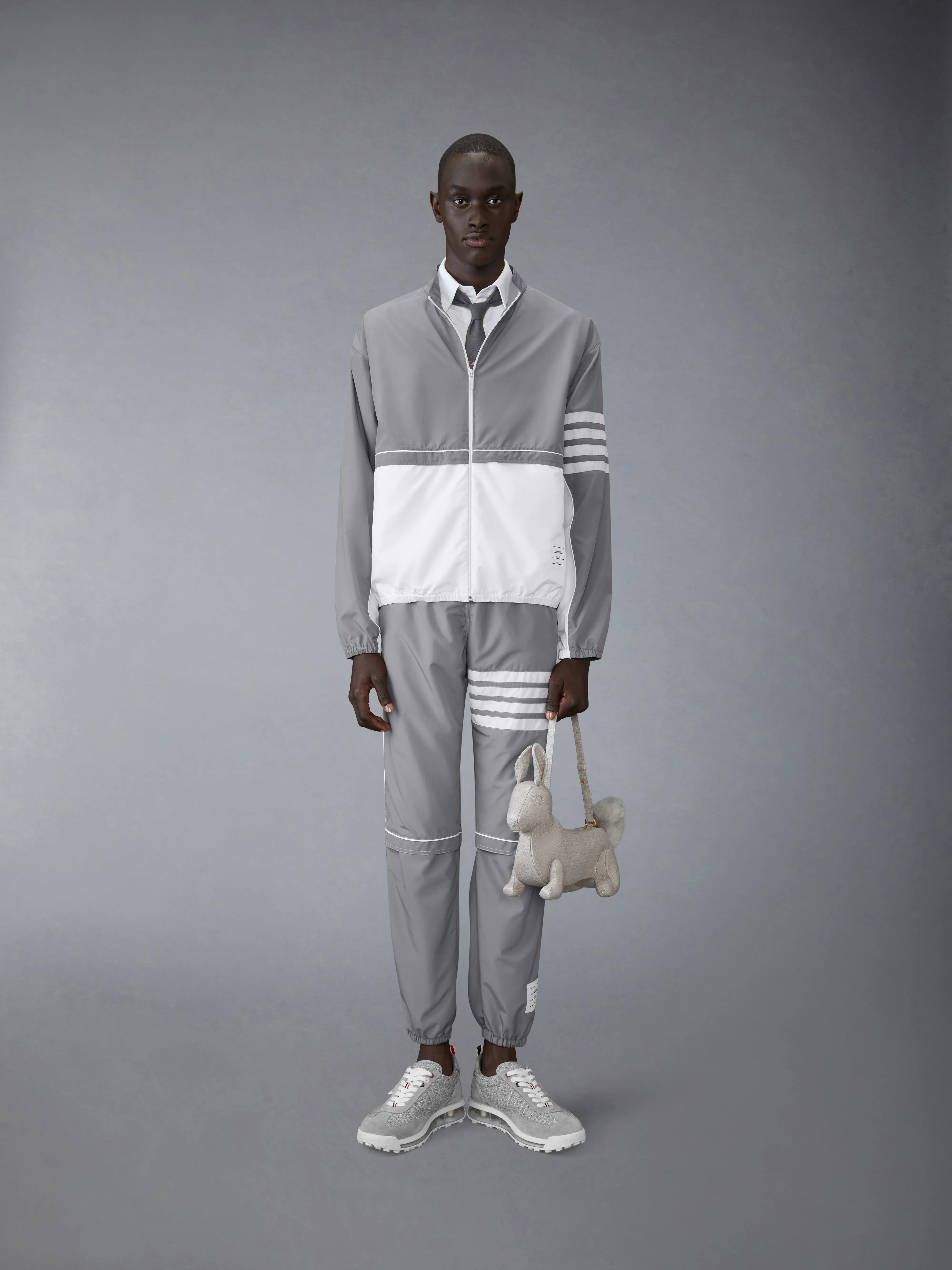 RIPSTOP 4-BAR COLOR BLOCK WINDBREAKER sold by Thom Browne product image thumbnail 3