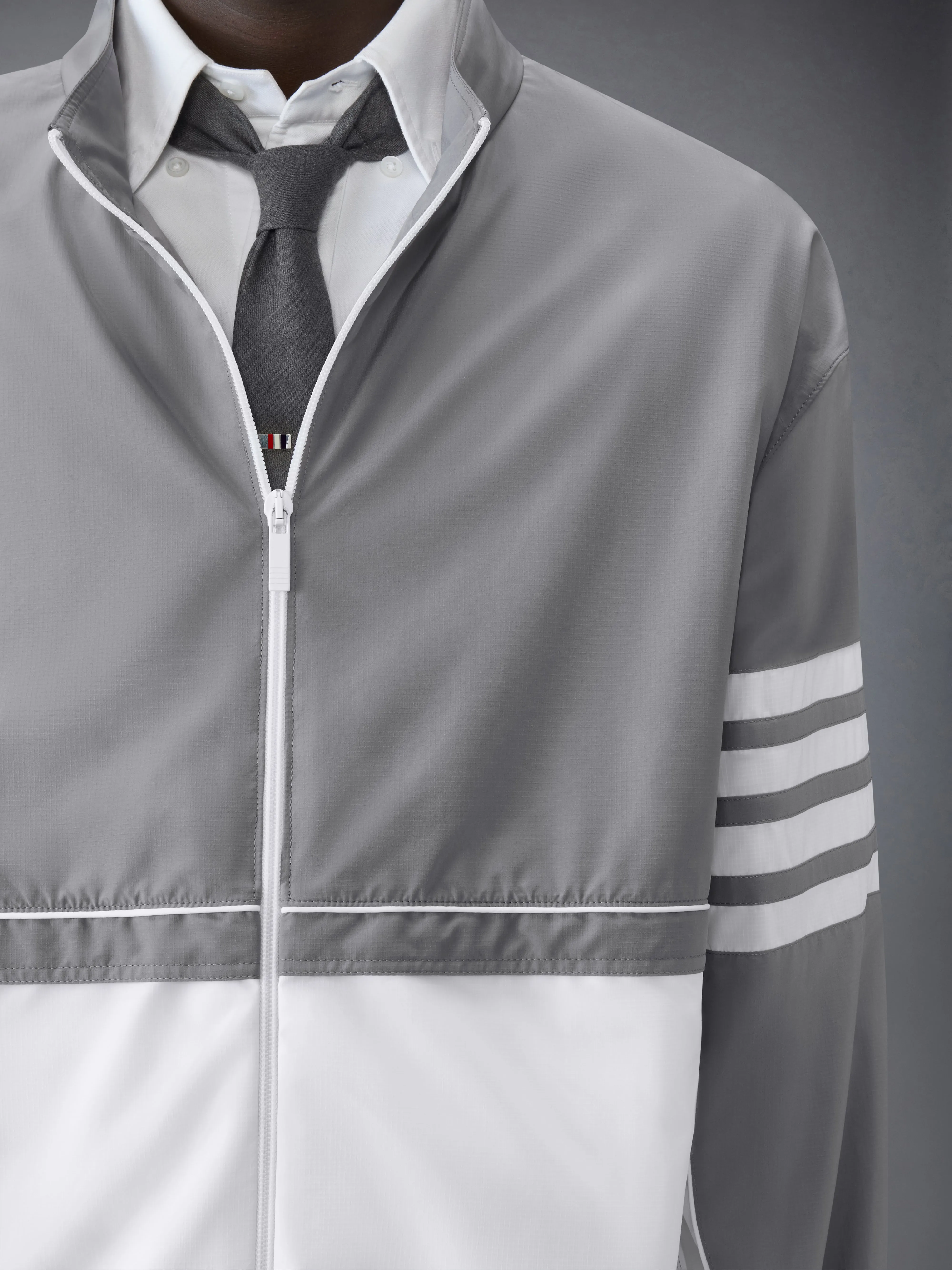 RIPSTOP 4-BAR COLOR BLOCK WINDBREAKER sold by Thom Browne product image thumbnail 5