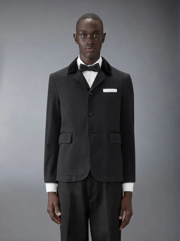 COTTON TWILL CUTAWAY JACKET sold by Thom Browne