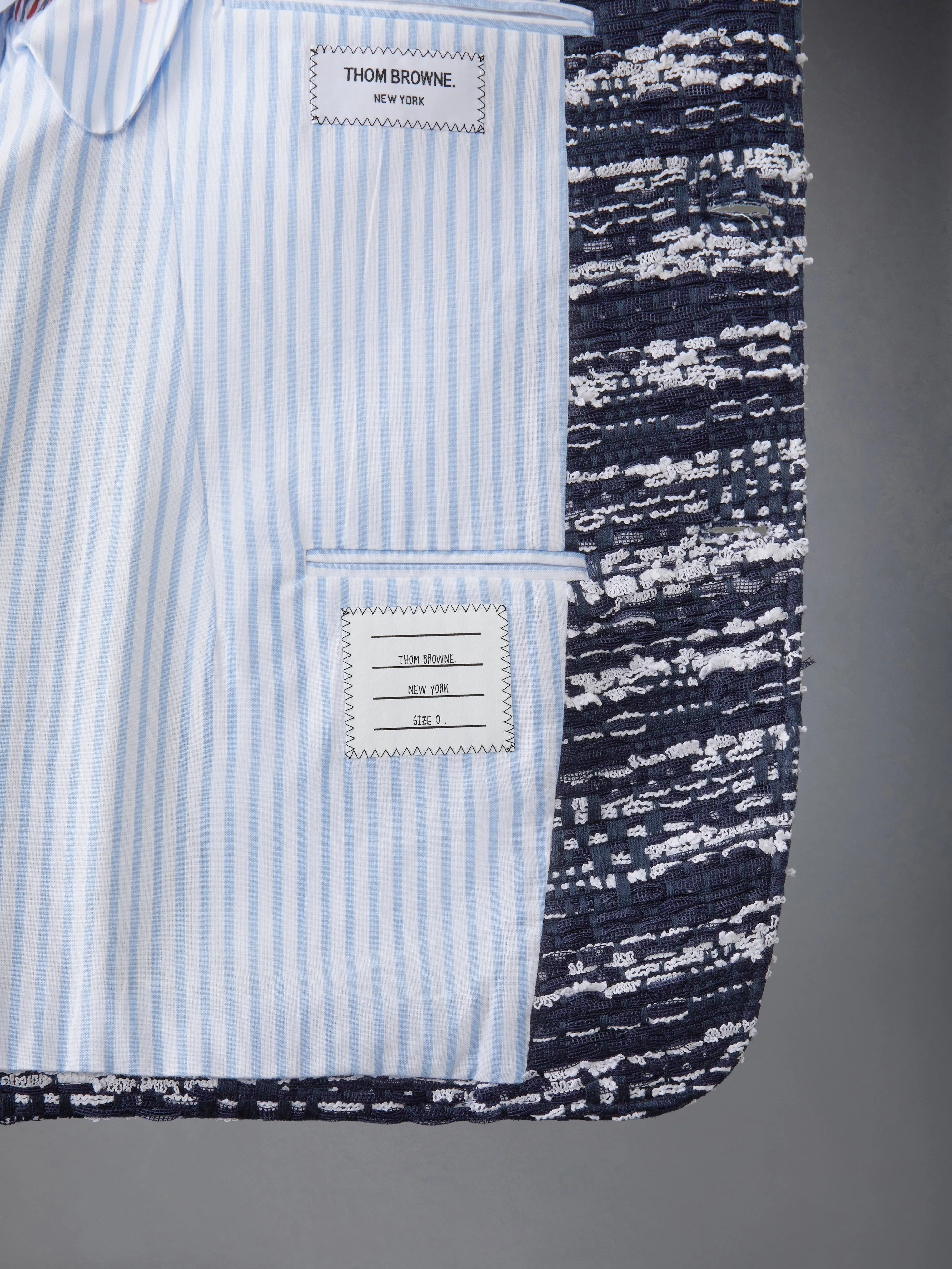 MELANGE TULLE YARN TWEED UNCONSTRUCTED SPORT COAT sold by Thom Browne product image thumbnail 5