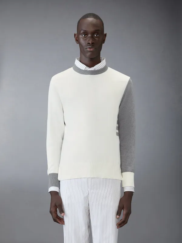 FUNMIX COTTON 4-BAR PULLOVER sold by Thom Browne