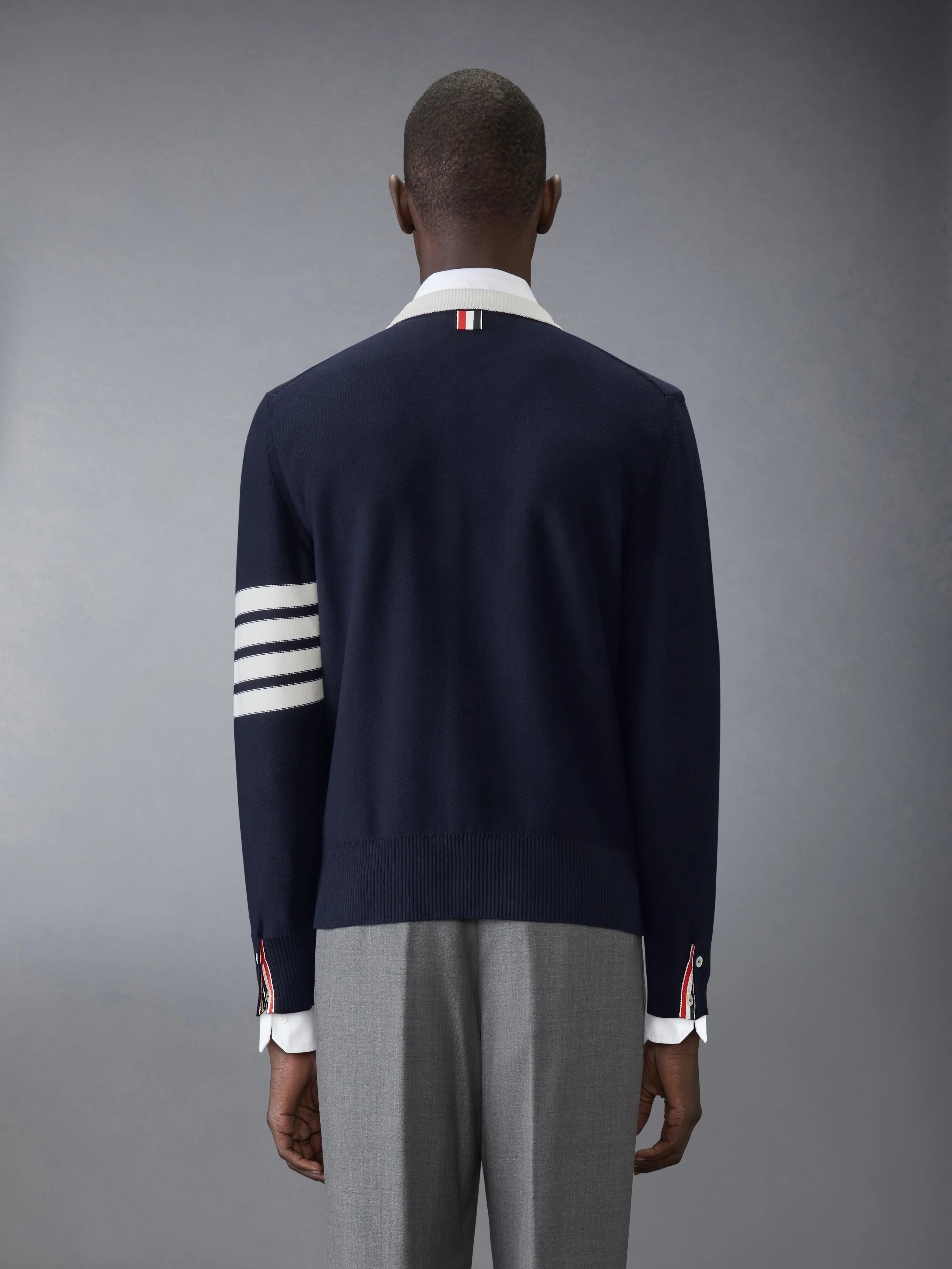 COTTON 4-BAR HECTOR PULLOVER sold by Thom Browne product image thumbnail 2