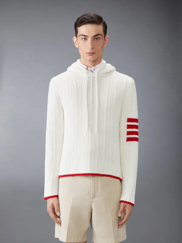 COTTON 4-BAR HOODIE sold by Thom Browne