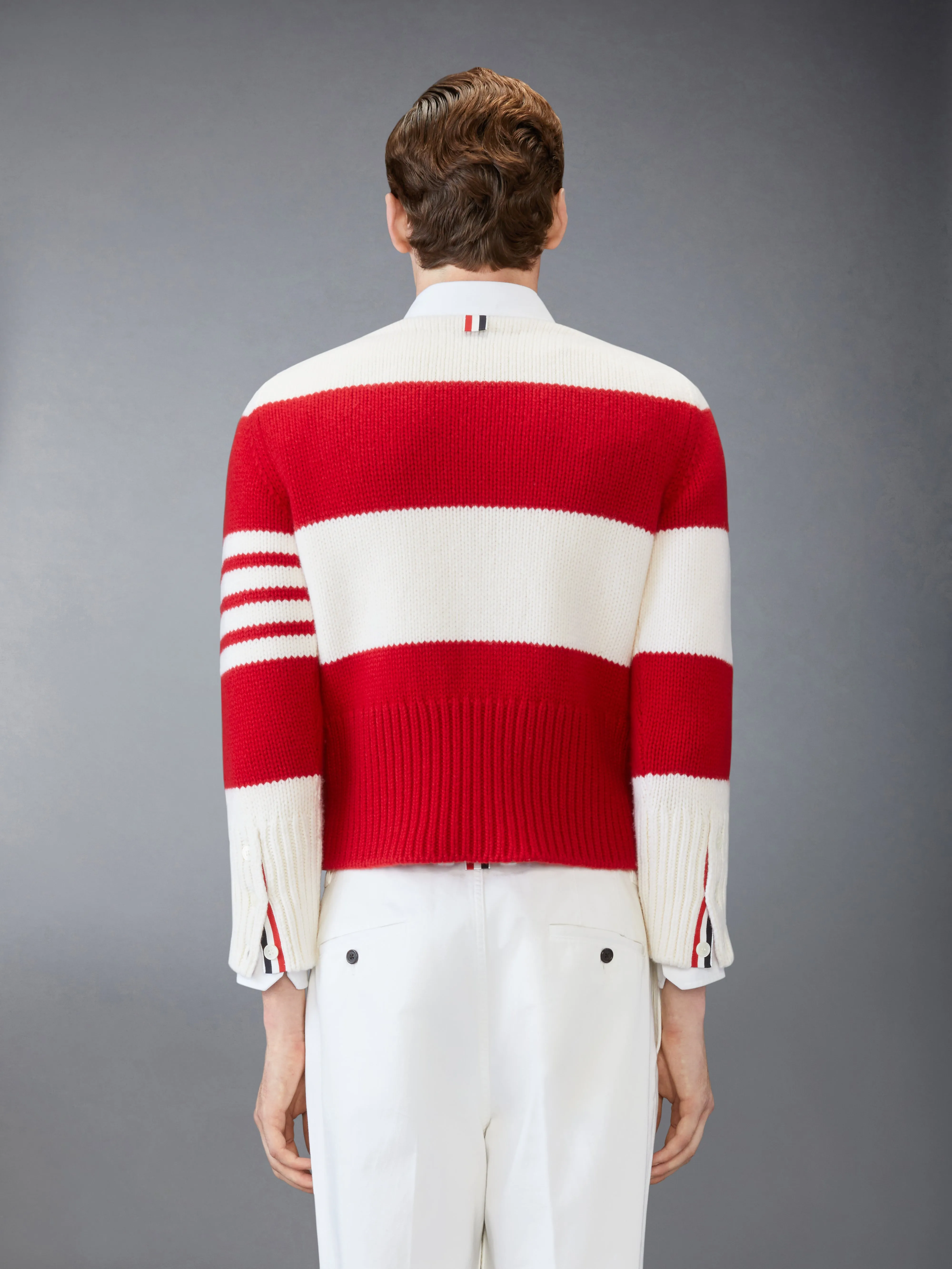 MERINO WOOL 4-BAR PULLOVER sold by Thom Browne product image thumbnail 2