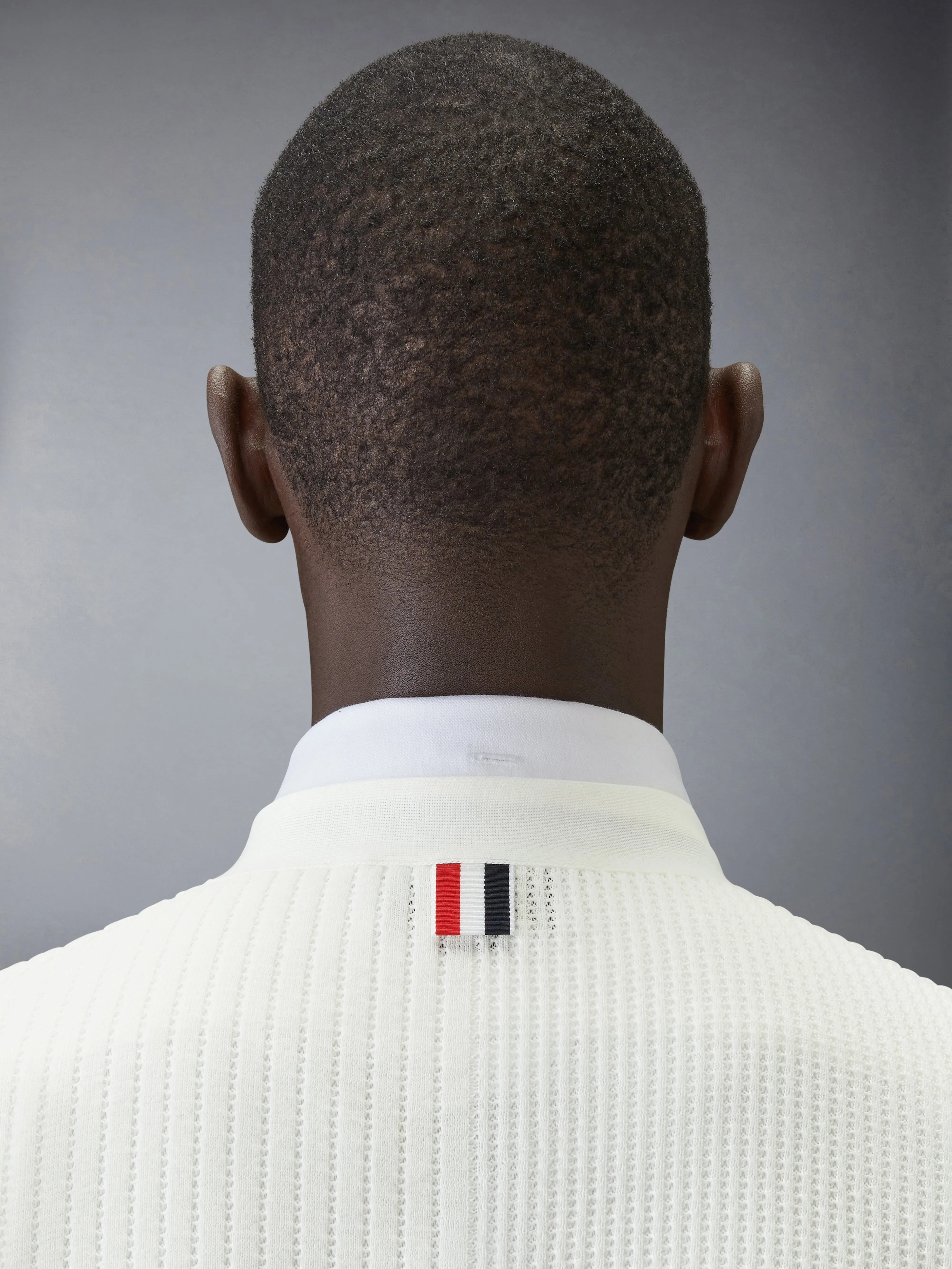HALF & HALF 4-BAR RELAXED FIT V NECK CARDIGAN sold by Thom Browne product image thumbnail 5