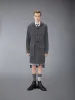 MERINO WOOL CABLE DUFFLE COAT sold by Thom Browne