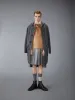 MERINO WOOL CABLE DUFFLE COAT sold by Thom Browne