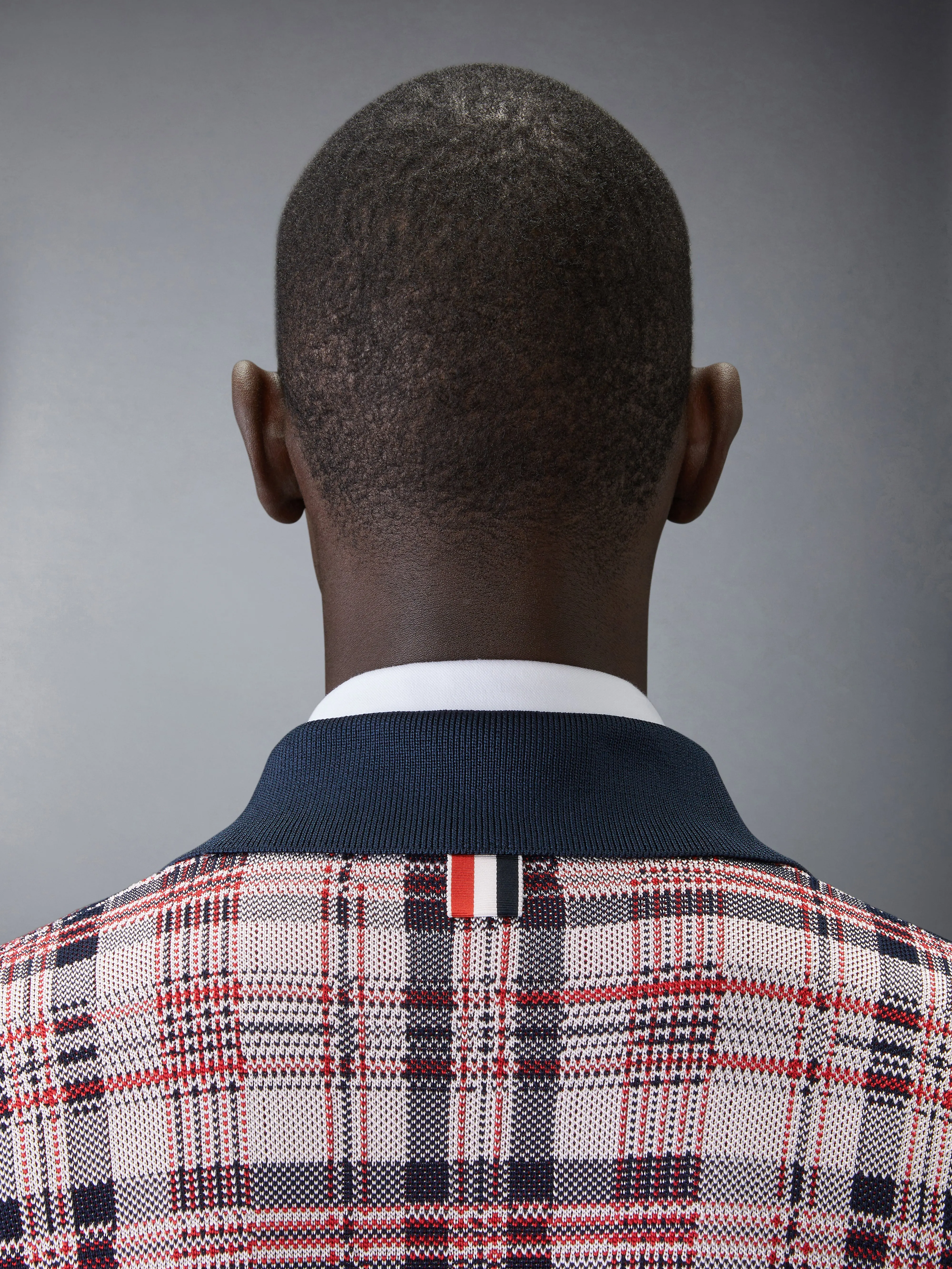 FUNMIX MADRAS CHECK 4-BAR BOMBER JACKET sold by Thom Browne product image thumbnail 4
