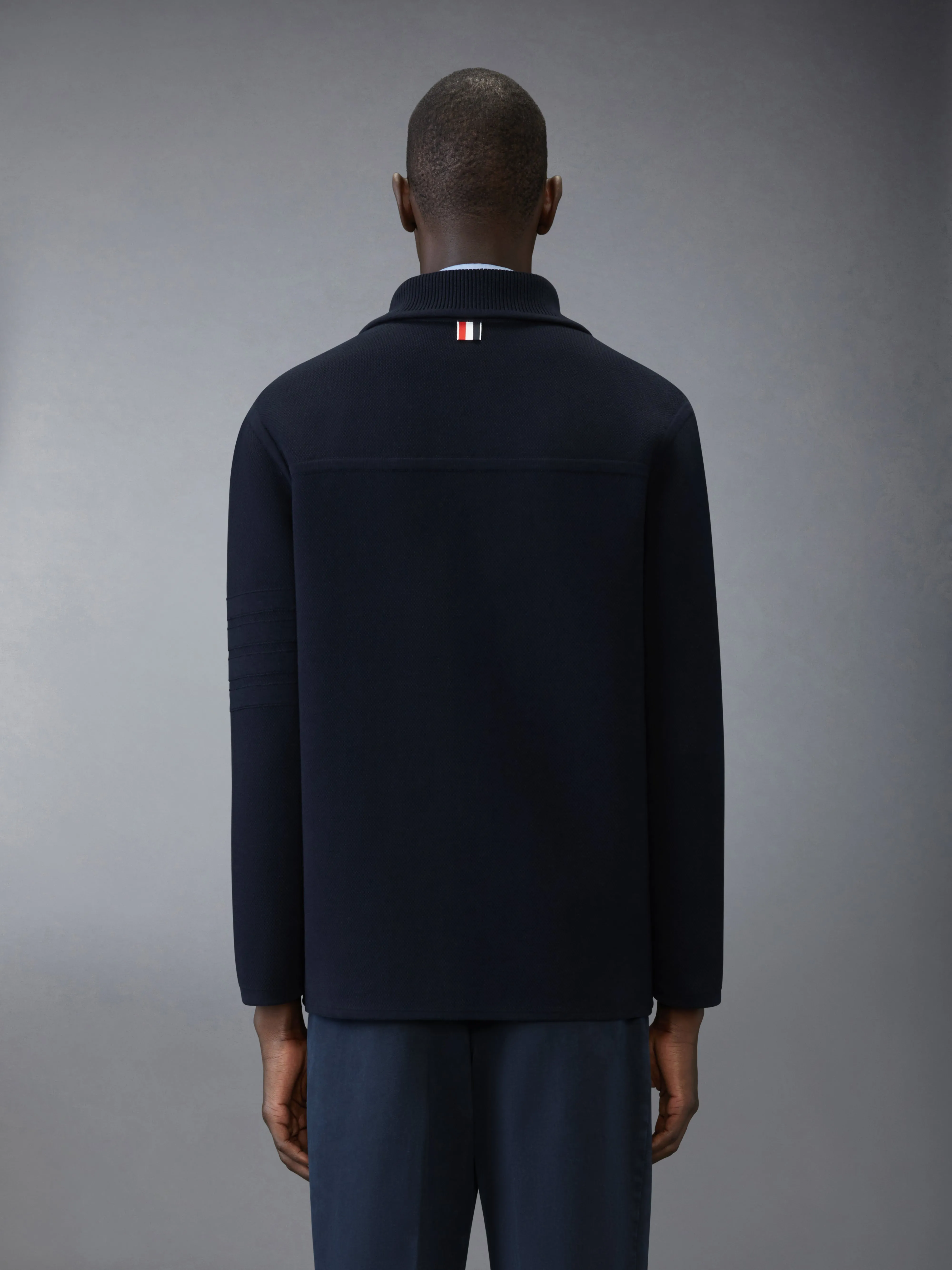 4-BAR POLO COAT sold by Thom Browne product image thumbnail 2