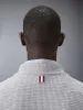 LINEN COTTON 4-BAR CARIDGAN JACKET sold by Thom Browne