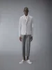 LINEN COTTON 4-BAR CARIDGAN JACKET sold by Thom Browne