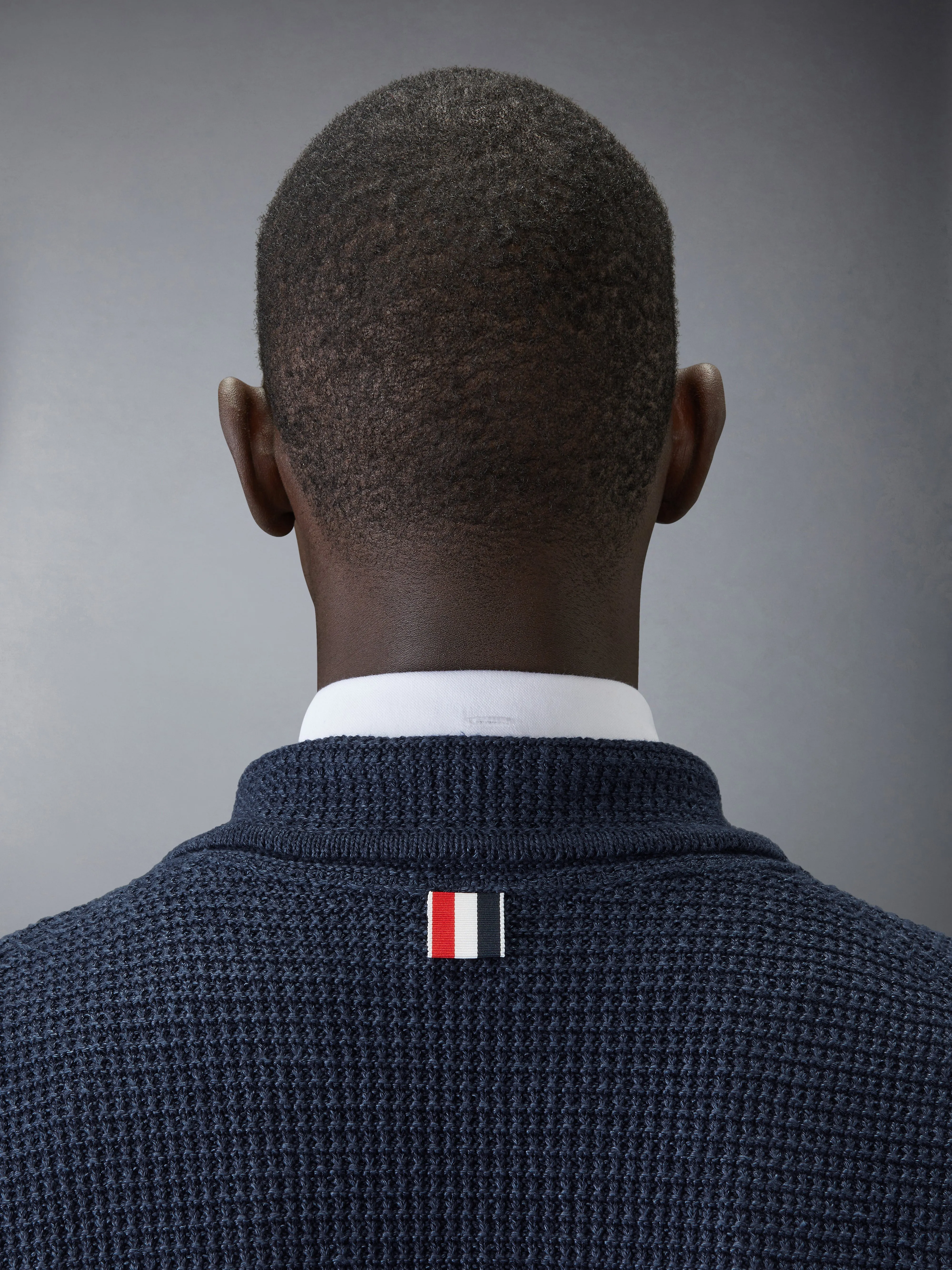 LINEN COTTON 4-BAR CARIDGAN JACKET sold by Thom Browne product image thumbnail 5