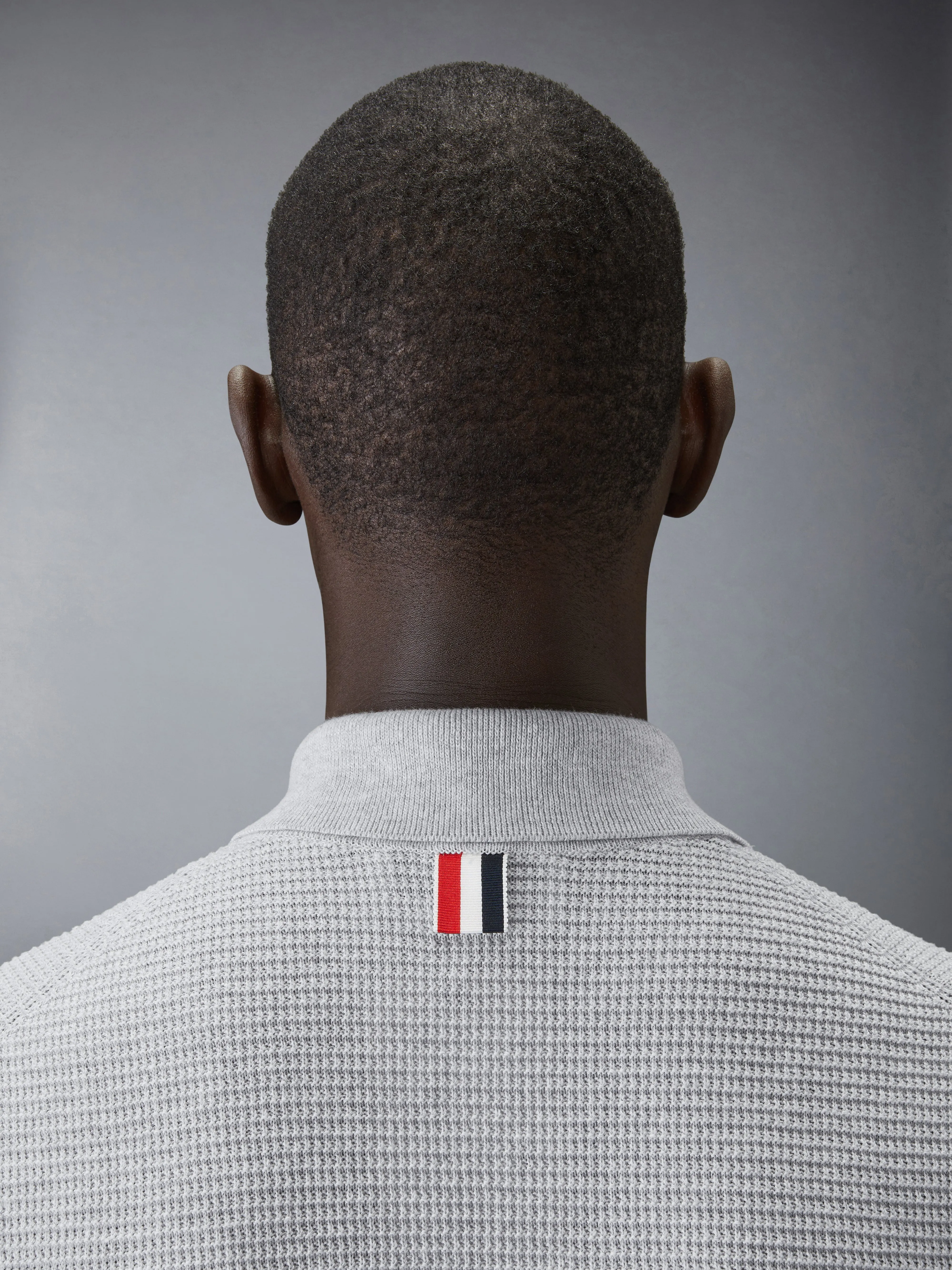 LINEN COTTON 4-BAR RELAXED FIT POLO sold by Thom Browne product image thumbnail 5