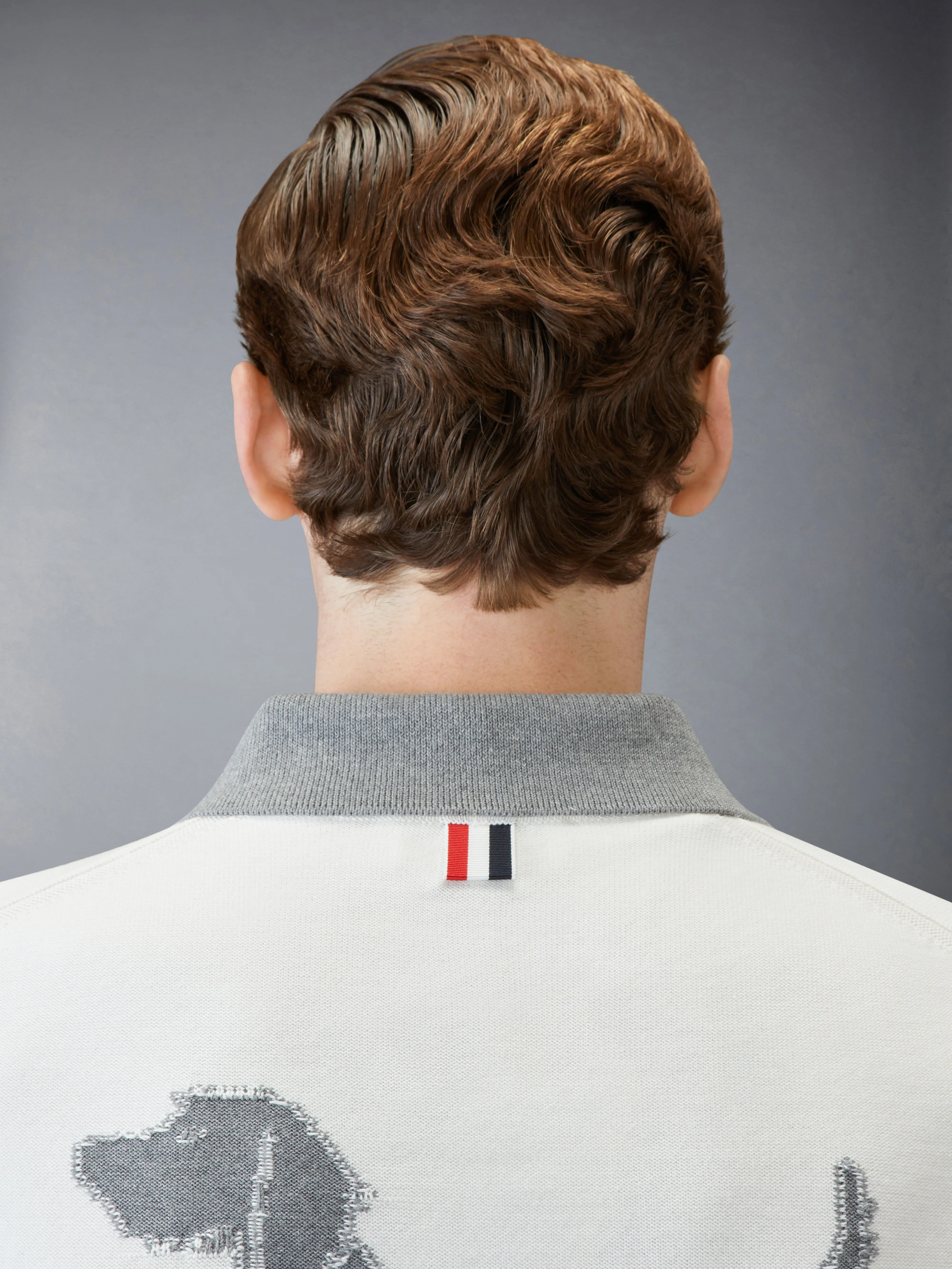 COTTON 4-BAR RELAXED FIT HECTOR POLO sold by Thom Browne product image thumbnail 5