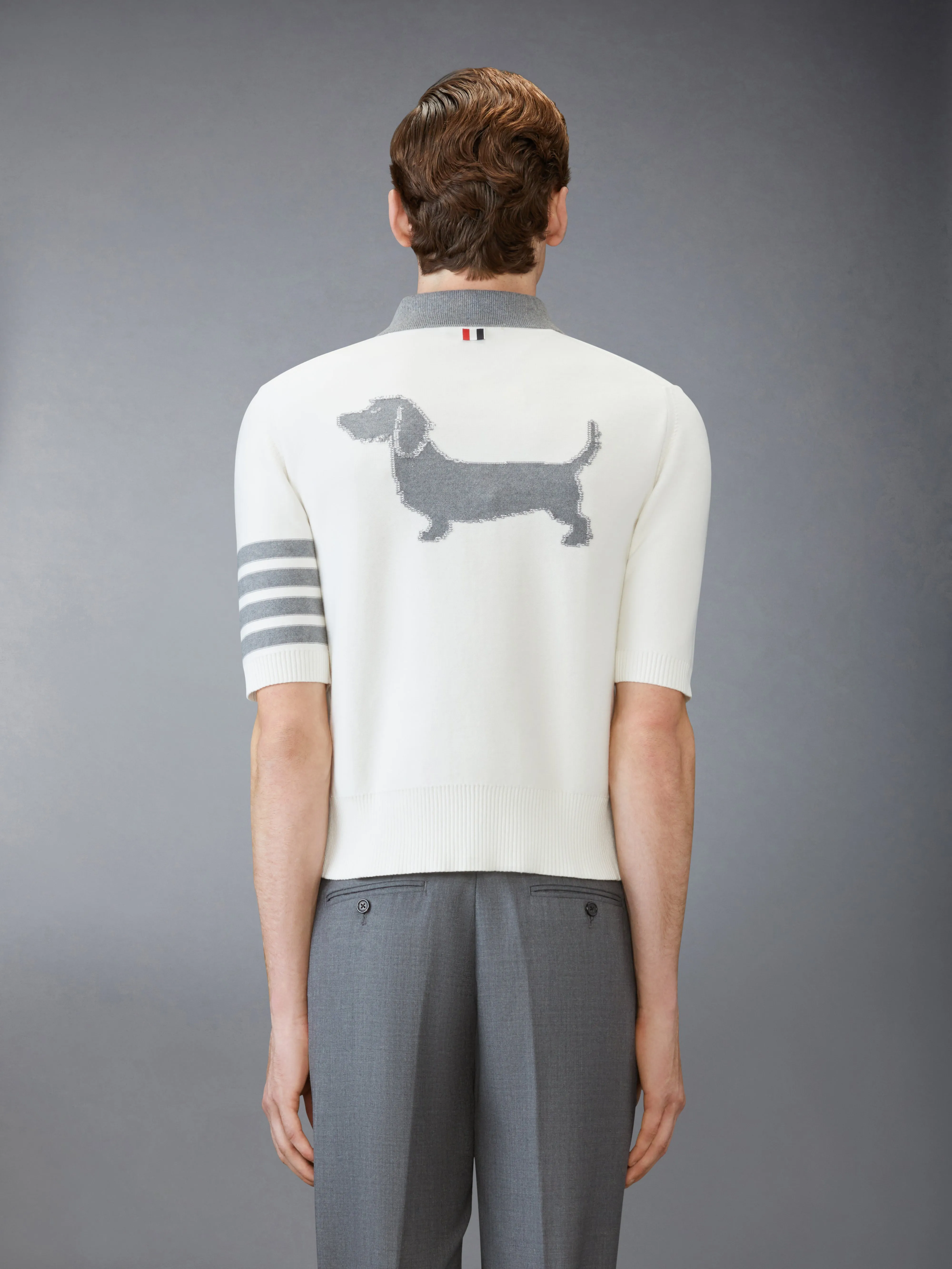 COTTON 4-BAR RELAXED FIT HECTOR POLO sold by Thom Browne product image thumbnail 2