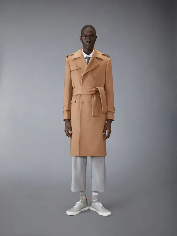 CLASSIC CAMEL HAIR TRENCH sold by Thom Browne