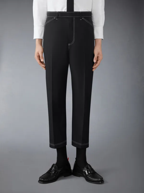 TYPEWRITER CLOTH TAPERED CHINO sold by Thom Browne