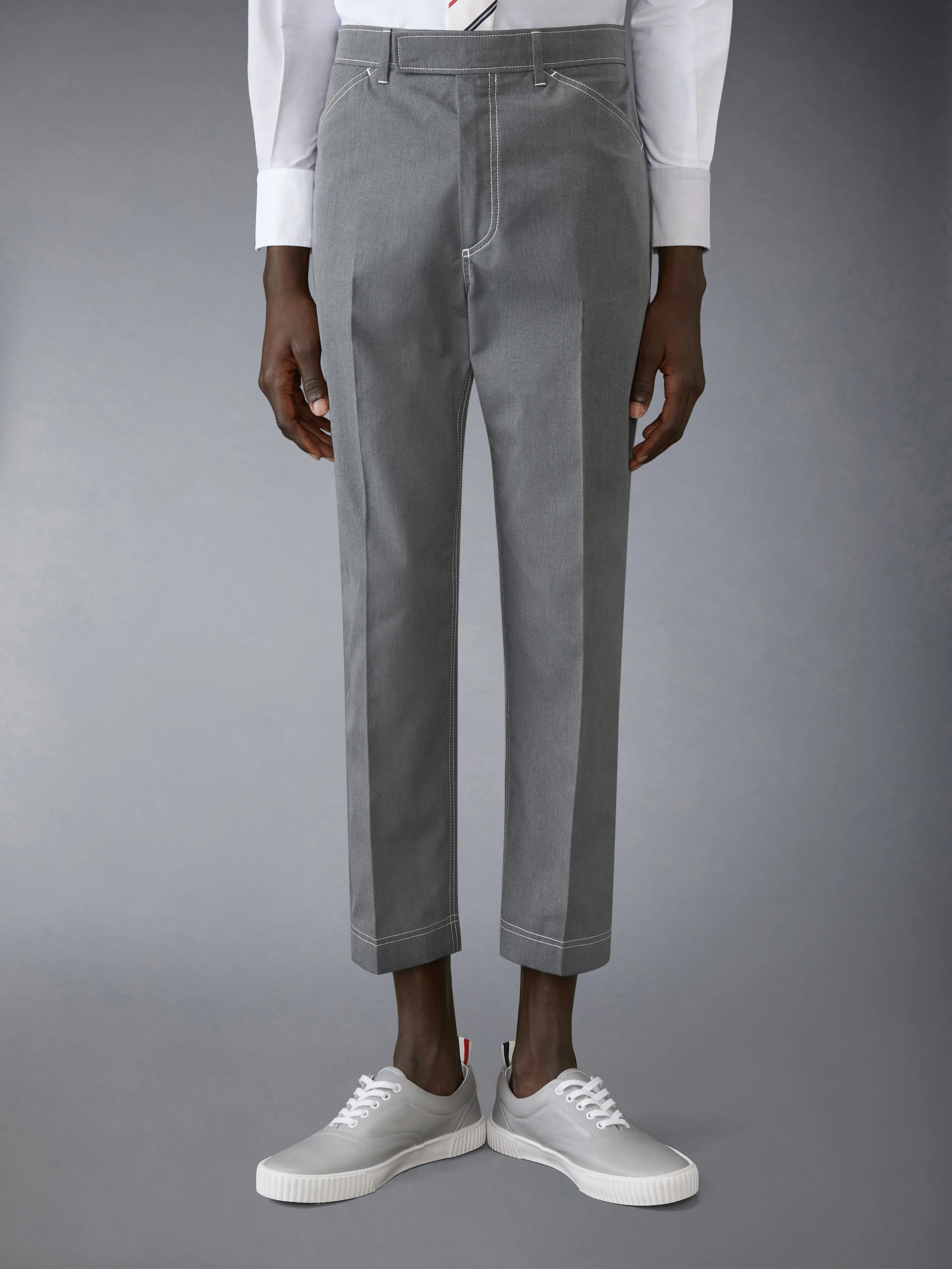 TYPEWRITER CLOTH TAPERED CHINO sold by Thom Browne
