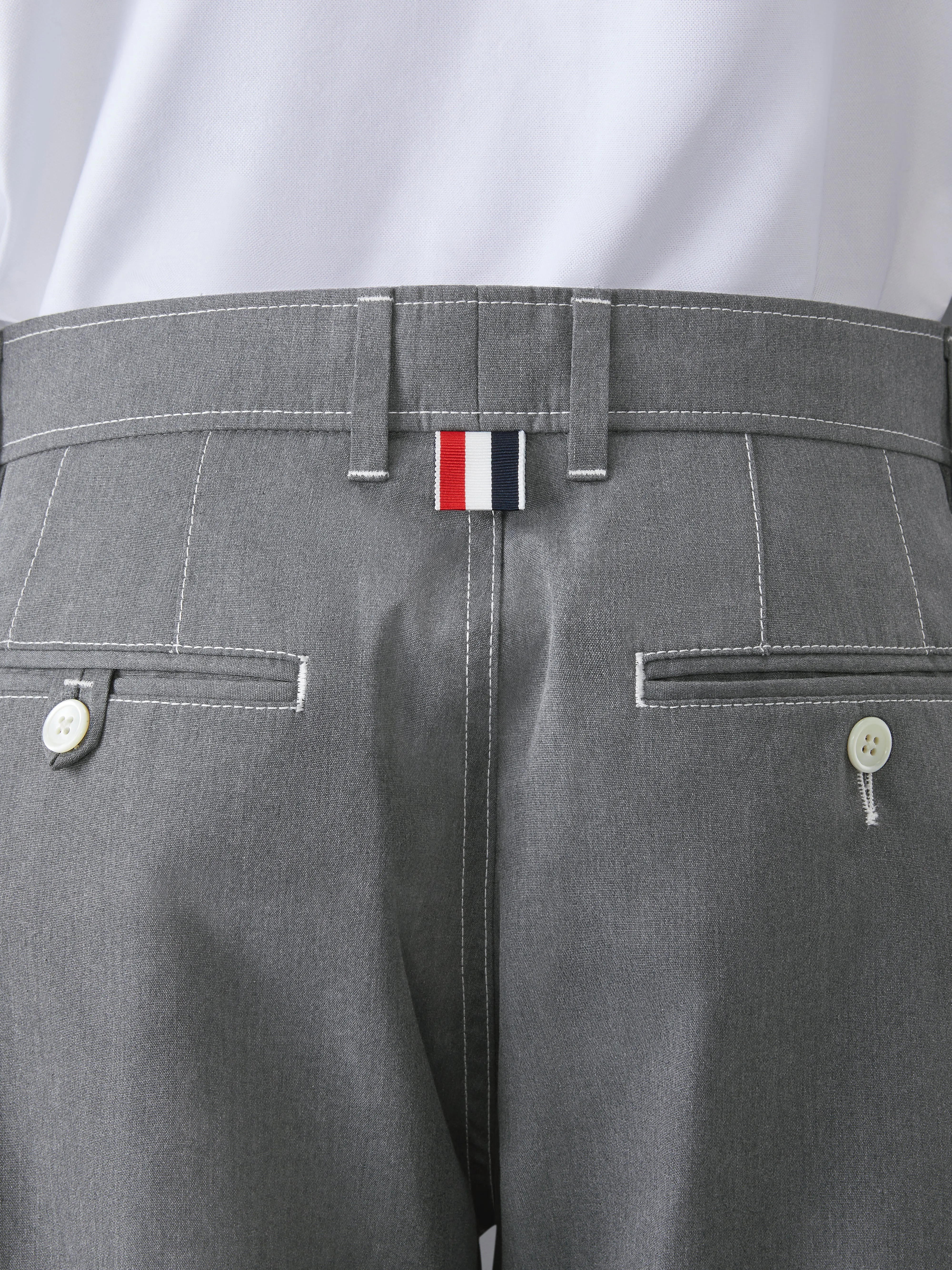 TYPEWRITER CLOTH TAPERED CHINO sold by Thom Browne product image thumbnail 4