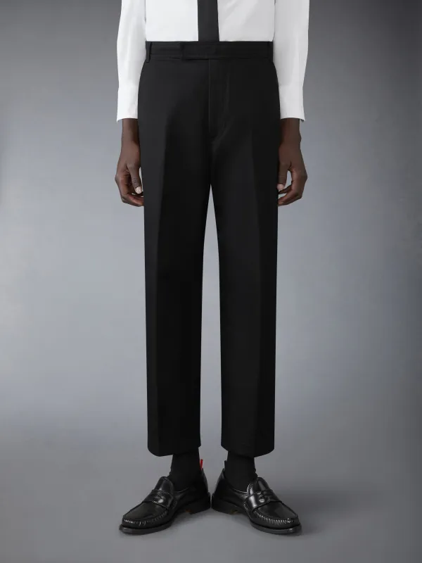 COTTON TWILL UTILITY TROUSERS sold by Thom Browne