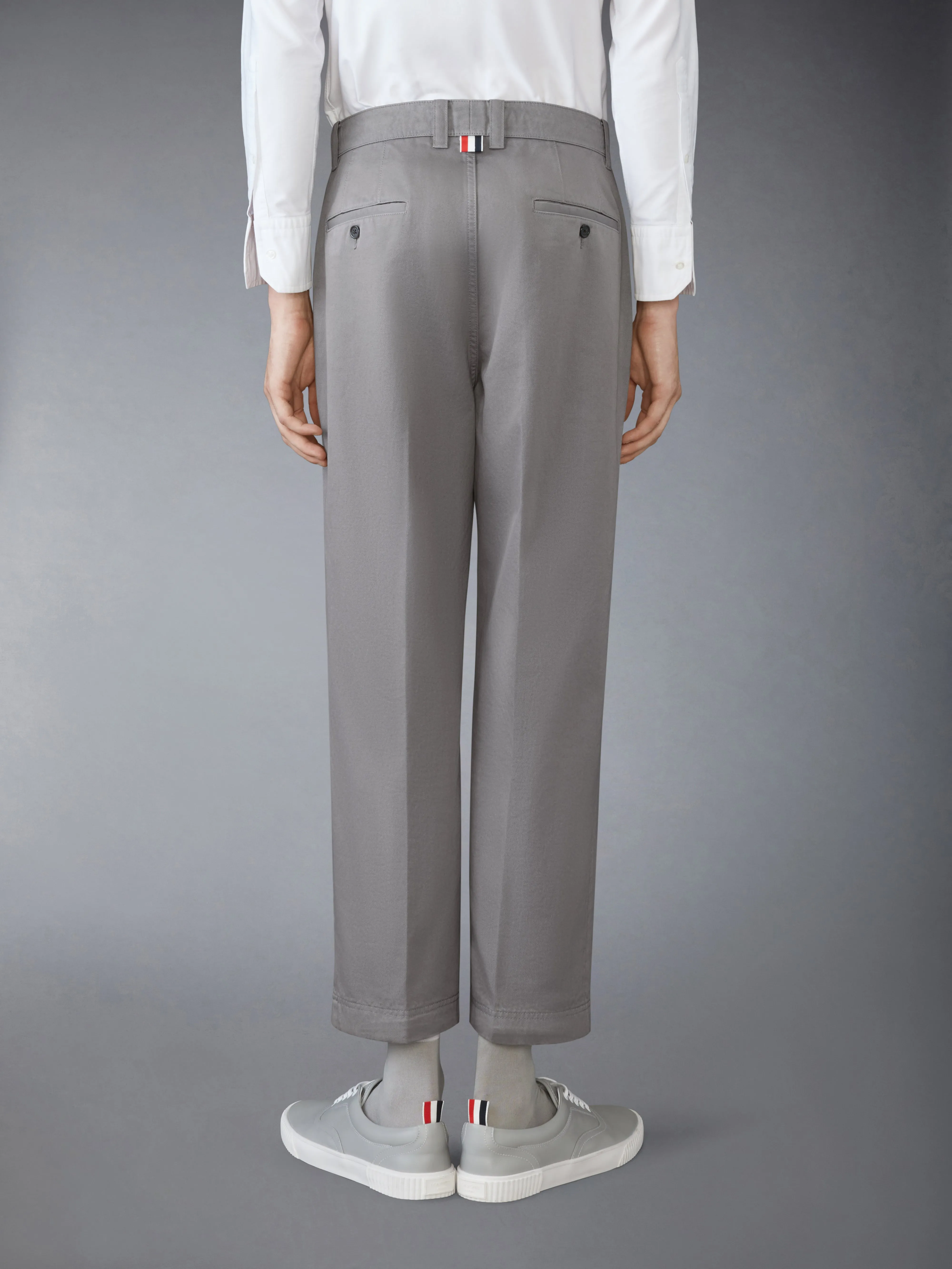COTTON TWILL UTILITY TROUSERS sold by Thom Browne product image thumbnail 2