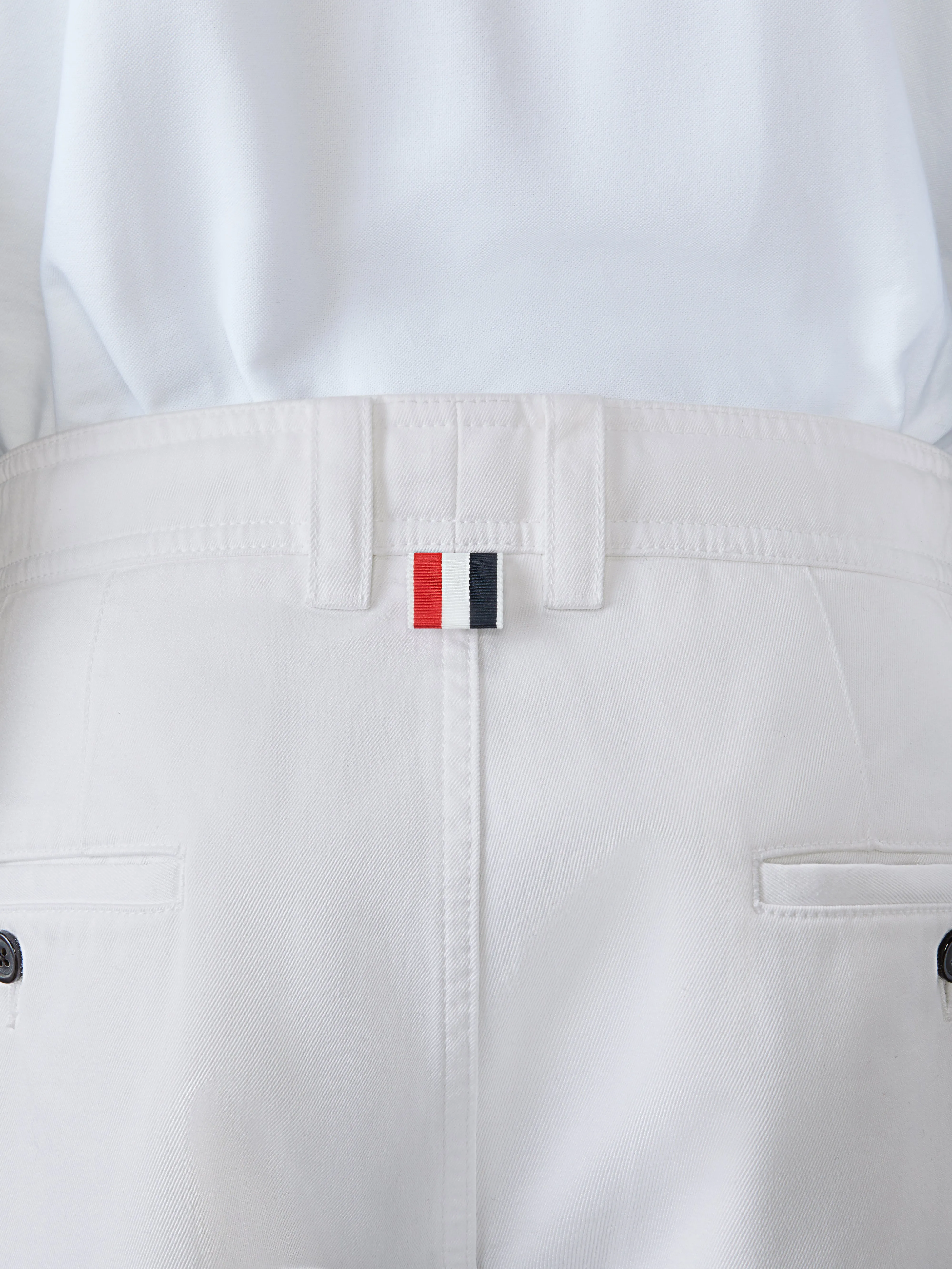COTTON TWILL UTILITY TROUSERS sold by Thom Browne product image thumbnail 4
