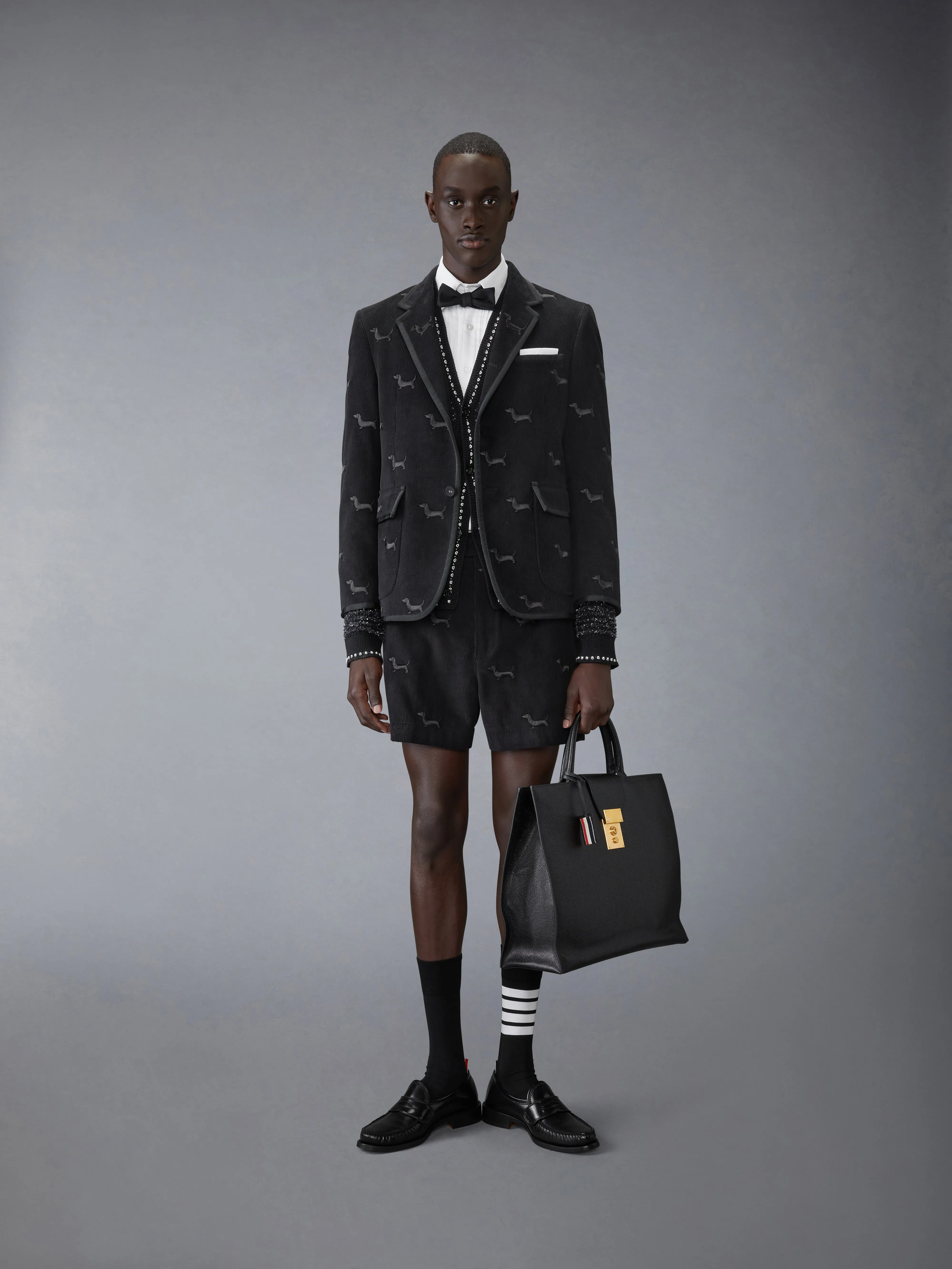 CORDUROY MID THIGH UTILITY SHORTS sold by Thom Browne product image thumbnail 3