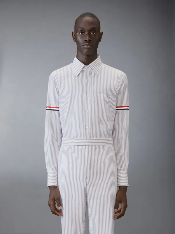 MADRAS COTTON ARMBAND SHIRT sold by Thom Browne