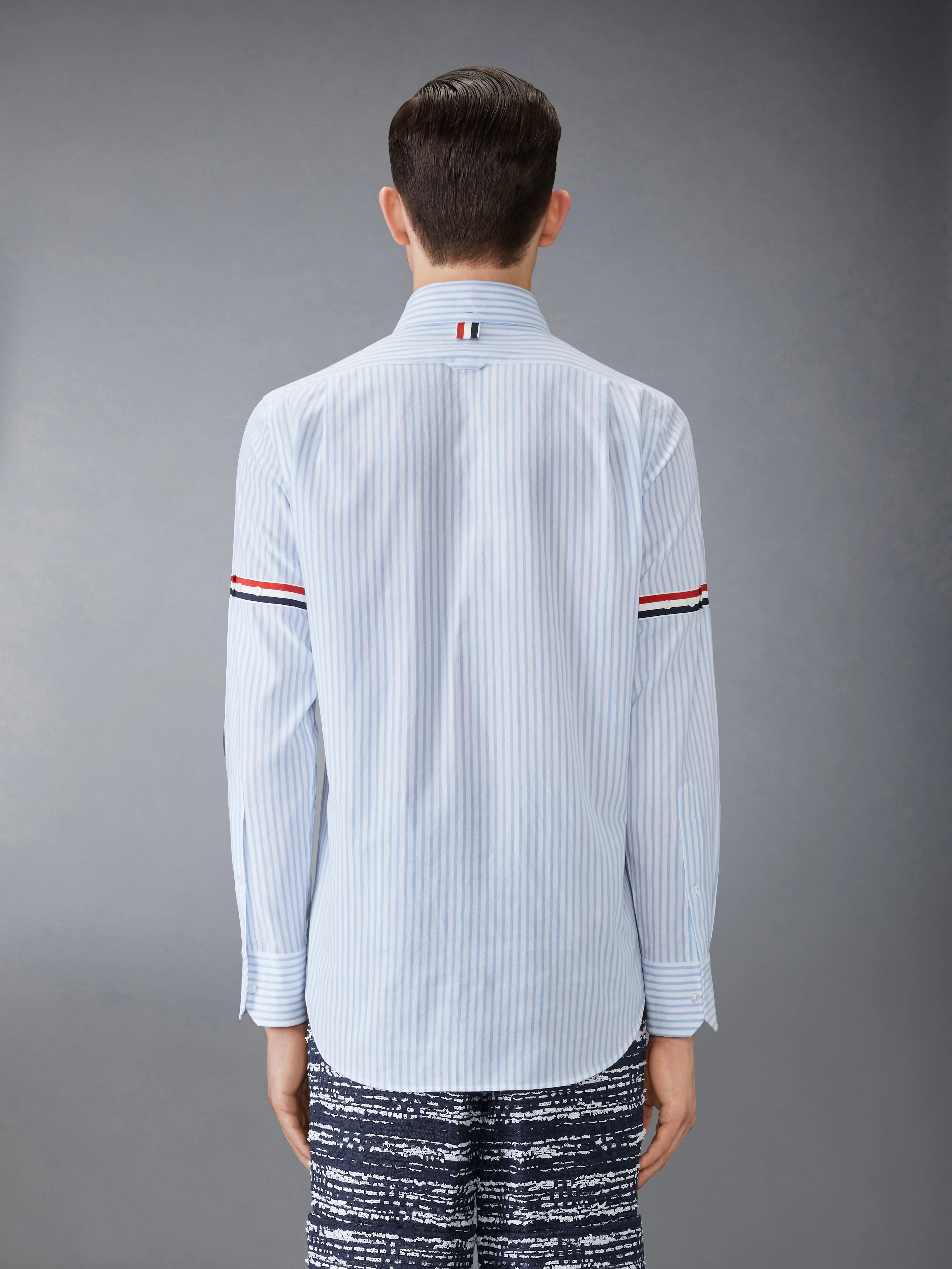 MADRAS COTTON ARMBAND SHIRT sold by Thom Browne product image thumbnail 3