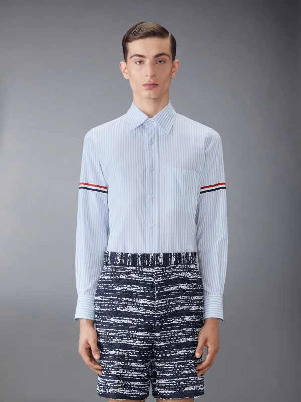 MADRAS COTTON ARMBAND SHIRT sold by Thom Browne