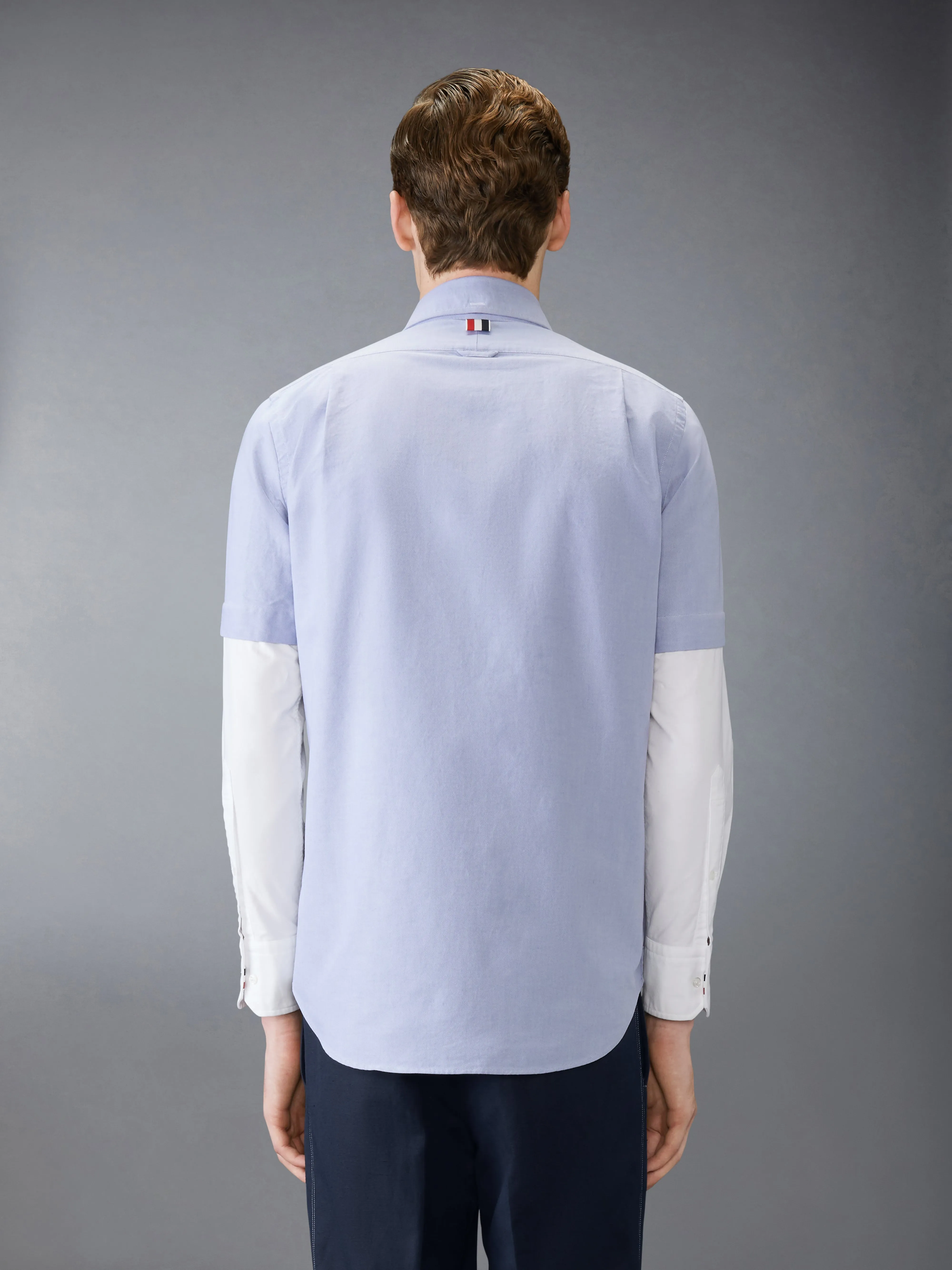 OXFORD STACKED SLEEVE SHIRT sold by Thom Browne product image thumbnail 3
