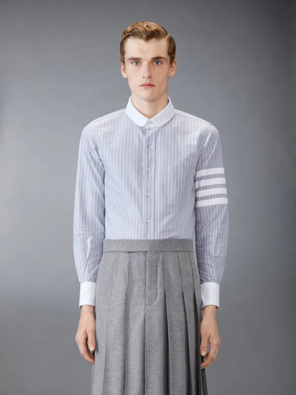 OXFORD 4-BAR SHADOW PINSTRIPE SHIRT sold by Thom Browne