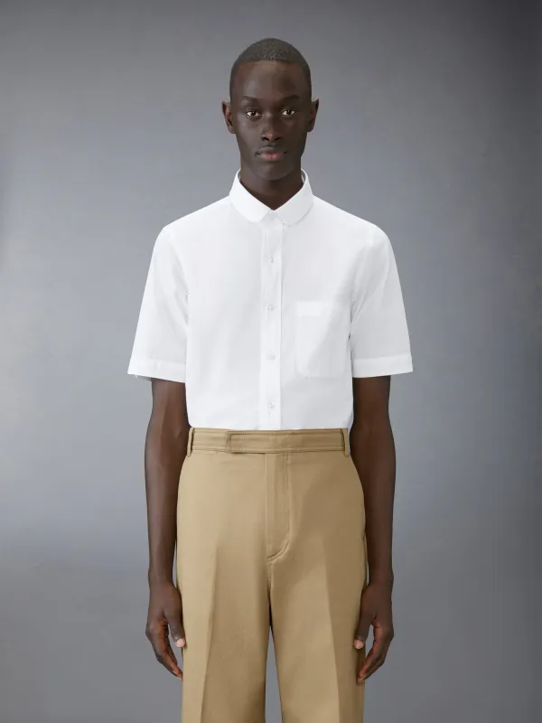 POPLIN ROUND HEM SHIRT sold by Thom Browne