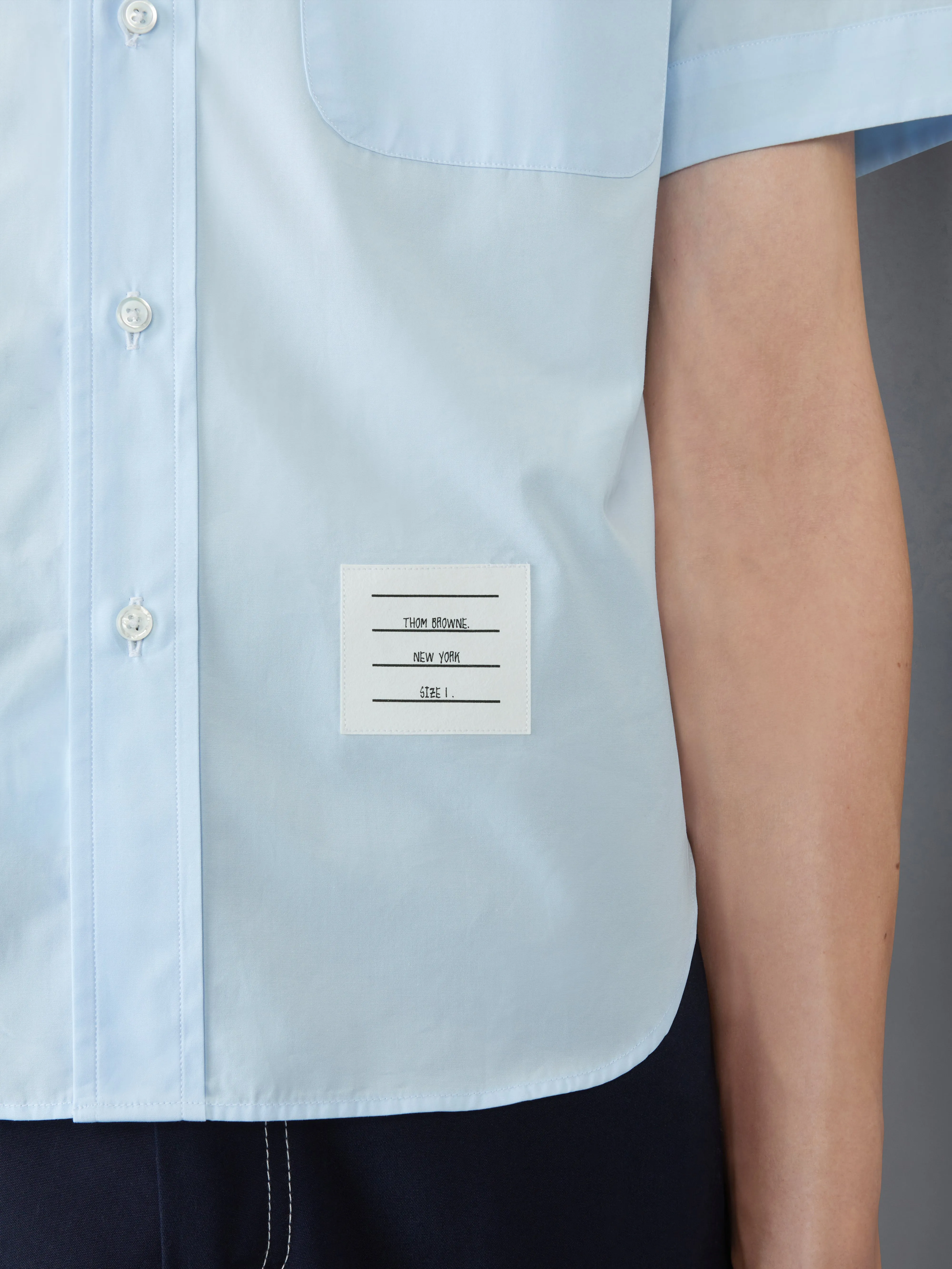 POPLIN ROUND HEM SHIRT sold by Thom Browne product image thumbnail 5