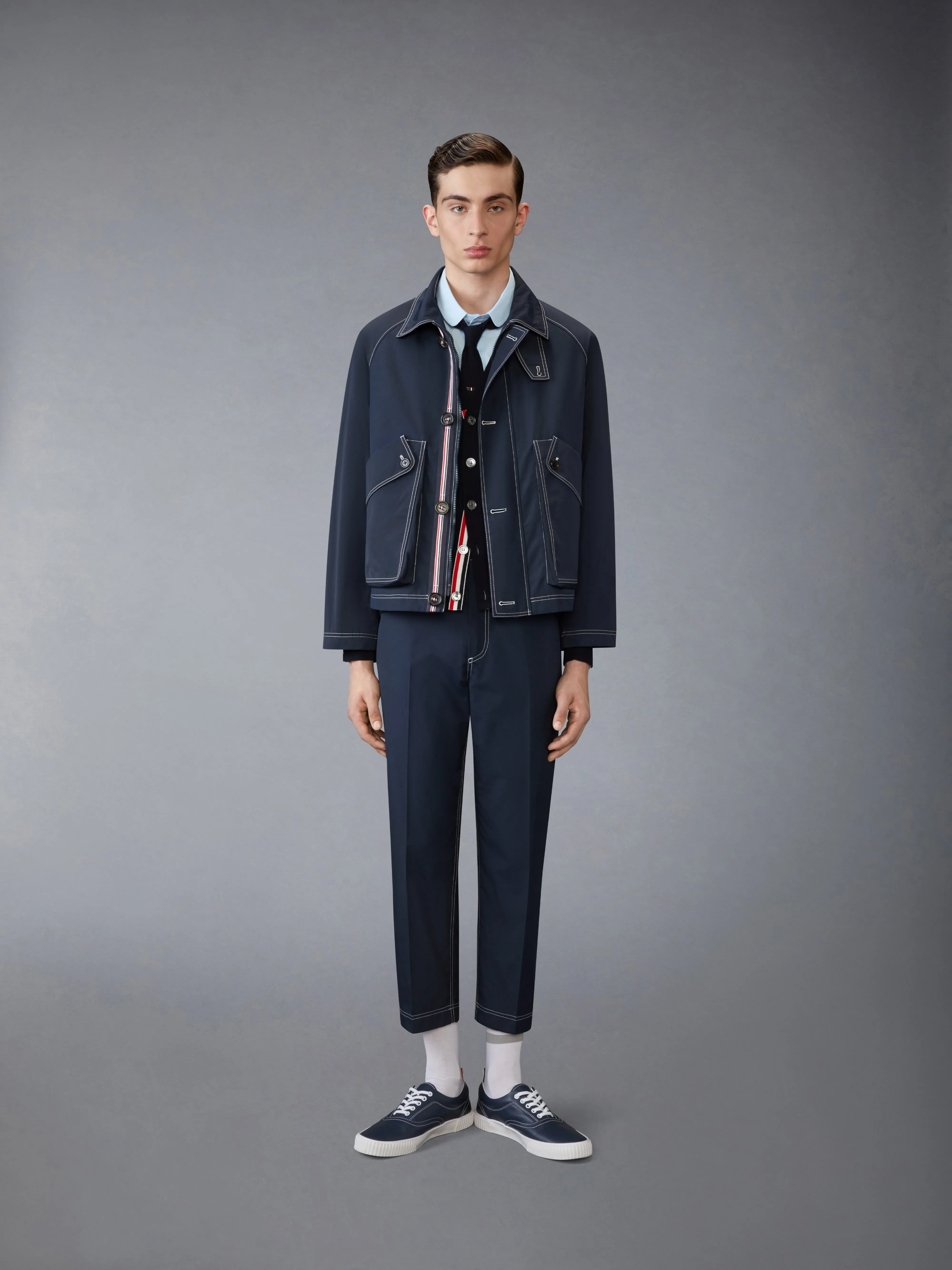POPLIN ROUND HEM SHIRT sold by Thom Browne product image thumbnail 4