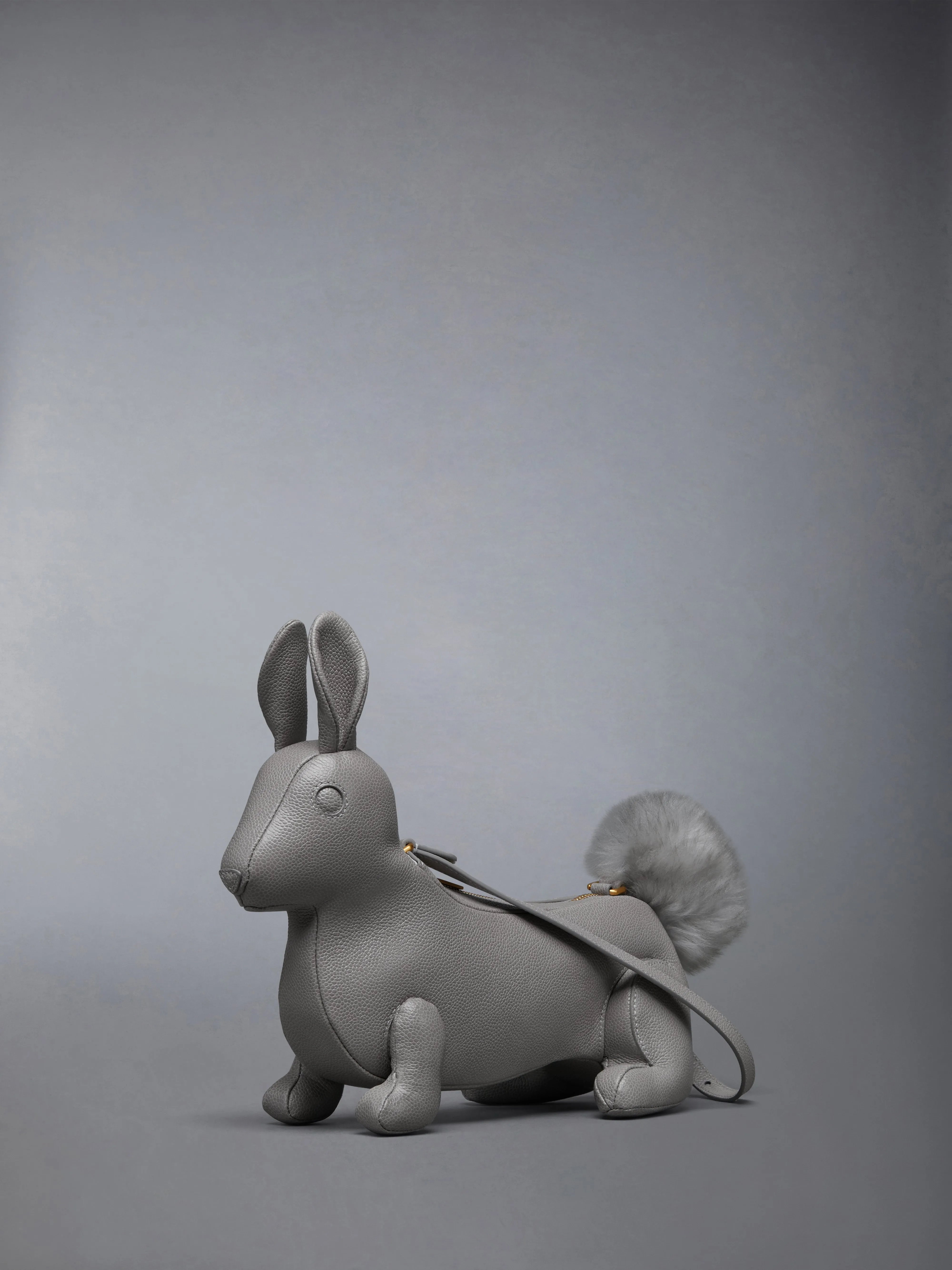 PEBBLE GRAIN RABBIT BAGUETTE BAG sold by Thom Browne product image thumbnail 2