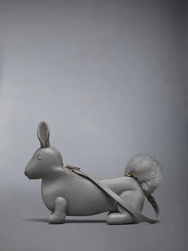 PEBBLE GRAIN RABBIT BAGUETTE BAG sold by Thom Browne
