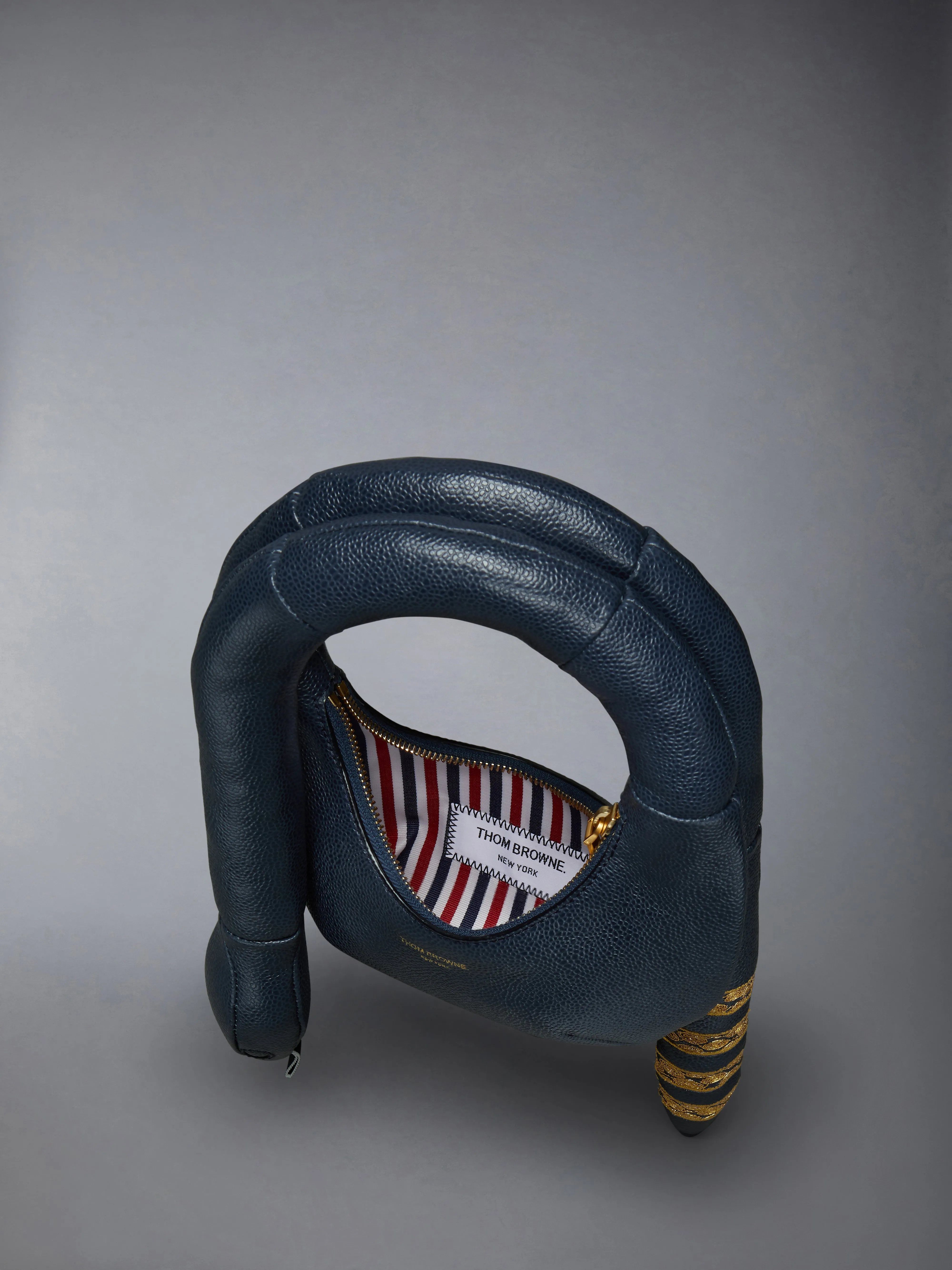 LUNAR NEW YEAR PEBBLE GRAIN 4-BAR SNAKE BAG sold by Thom Browne product image thumbnail 5