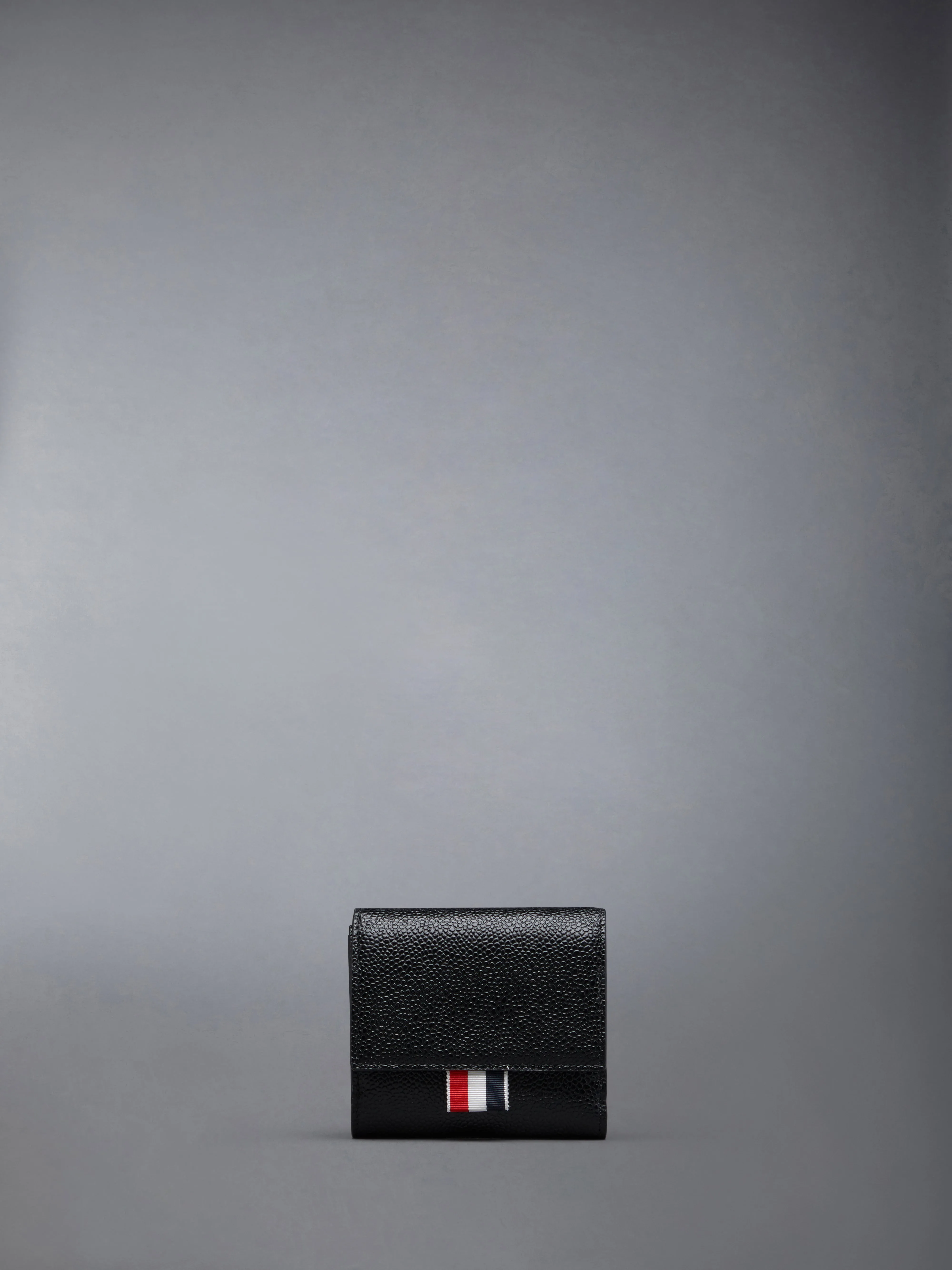 Pebble Grain Leather Small Purse With Coin Compartment sold by Thom Browne