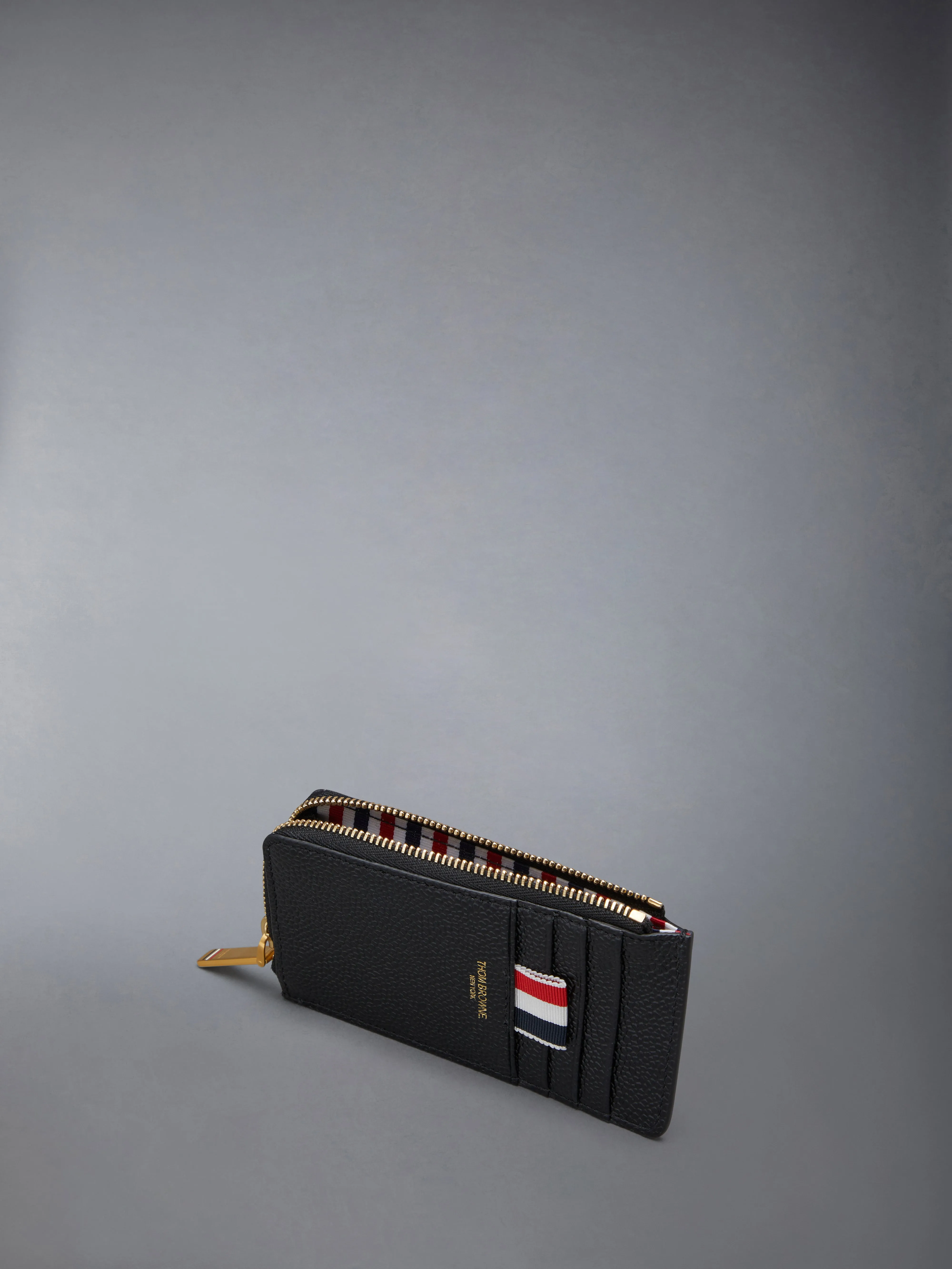 Pebble Grain Leather Half Zip Wallet sold by Thom Browne product image thumbnail 3