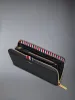 Pebble Grain Leather Slim Long Ziparound Purse sold by Thom Browne