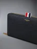 Pebble Grain Leather Slim Long Ziparound Purse sold by Thom Browne